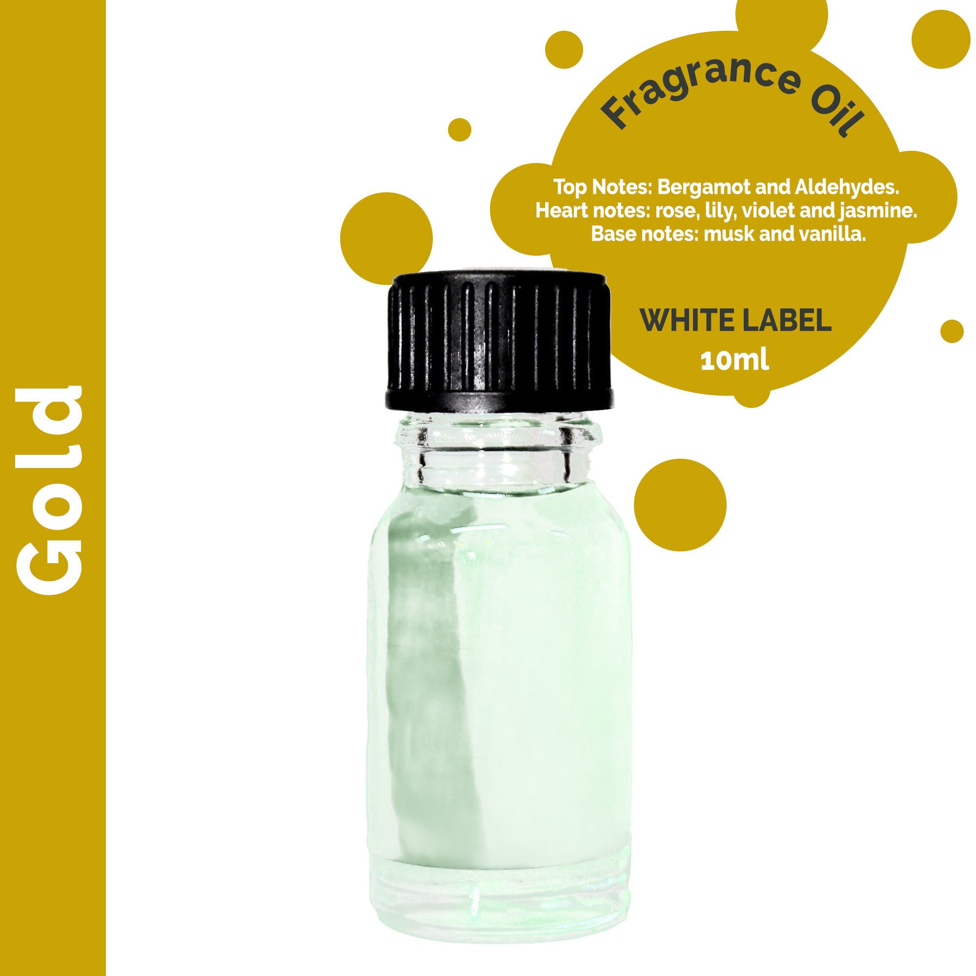 Raumduft 10 ml Gold - Duftöl (ohne Etikett)