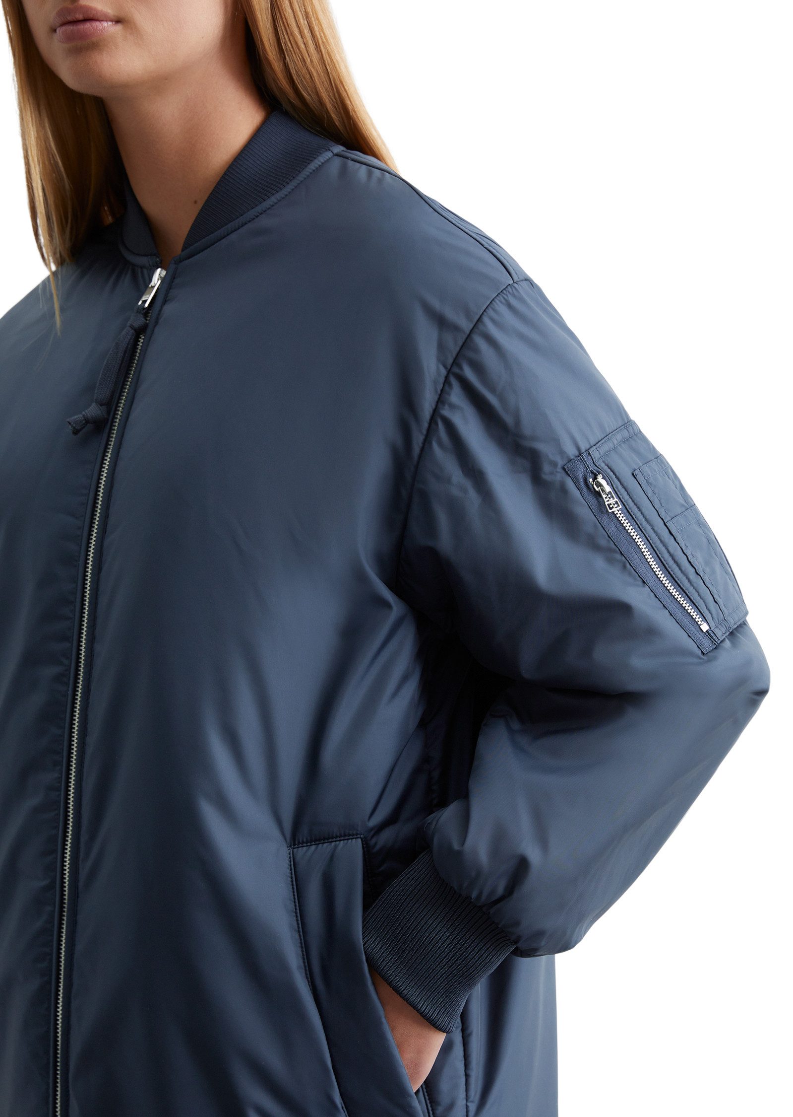 Marc O'Polo DENIM Kurzmantel im Long-Bomber-Look günstig online kaufen