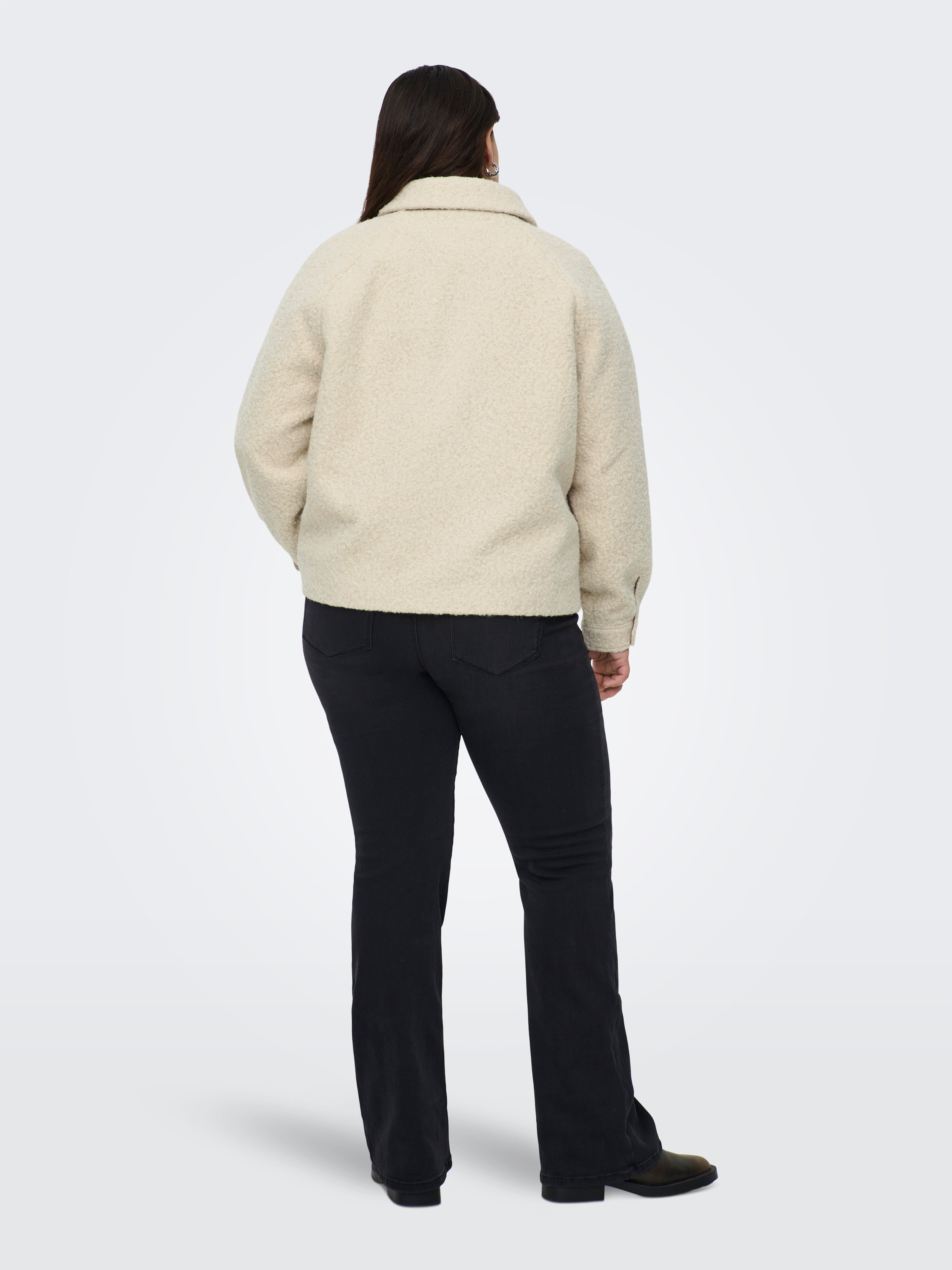 ONLY CARMAKOMA Bouclèjacke CARMALO SHORT BOUCLE JACKET OTW NOOS