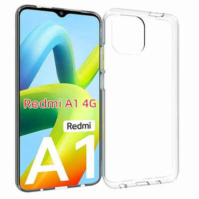 Wigento Handyhülle AUSWAHL Für Xiaomi Redmi A2 / A1 Silikon Case TPU Transparent und oder 0,26 H9 Glas Handy Tasche Hülle Schutz Cover