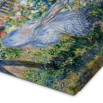 Posterlounge Leinwandbild Claude Monet, La Terrasse, Wohnzimmer Landhausstil Malerei