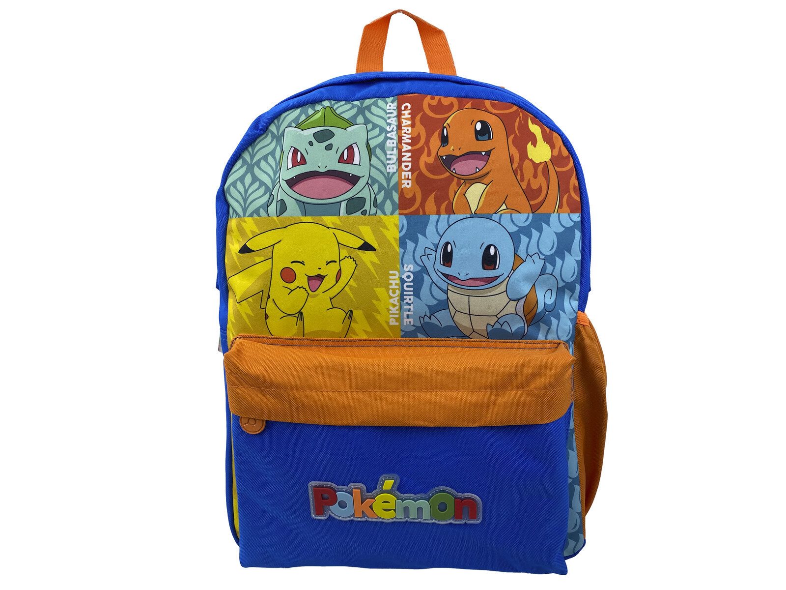 POKÉMON Kinderrucksack Rucksack Kinder mit 2 Fächern und Netzseitentasche 30 × 15 × 40 cm