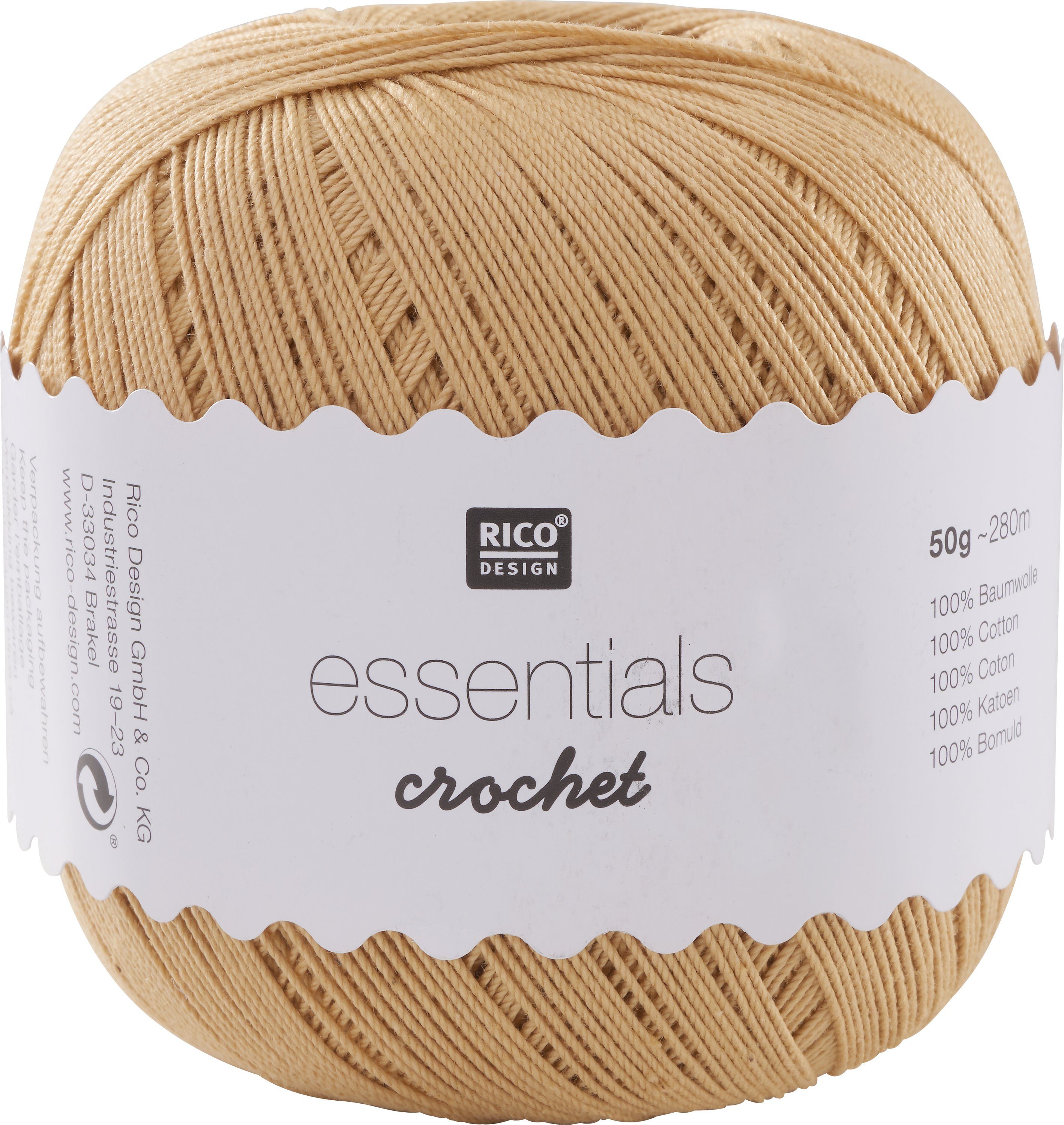 RicoDesign Verlag Essentials Crochet Häkelwolle, 280 m