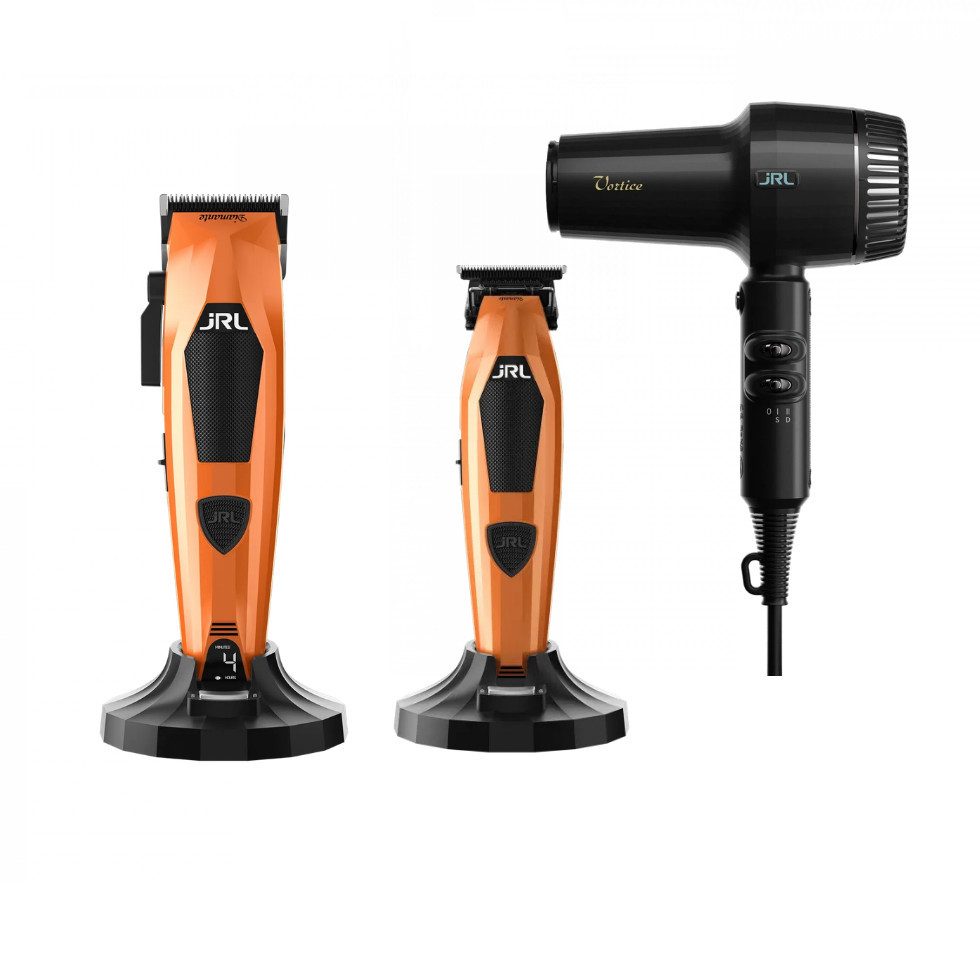 JRL Haarschneider JRL Diamante Professionel Set, Set-Varianten mit Clipper, Trimmer, Haartrockner, Brushless Hochleistungsmotor, ultraleises Design