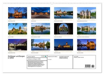 CALVENDO Wandkalender Schlösser und Burgen in NRW (Premium, hochwertiger DIN A2 Wandkalender 2023, Kunstdruck in Hochglanz)