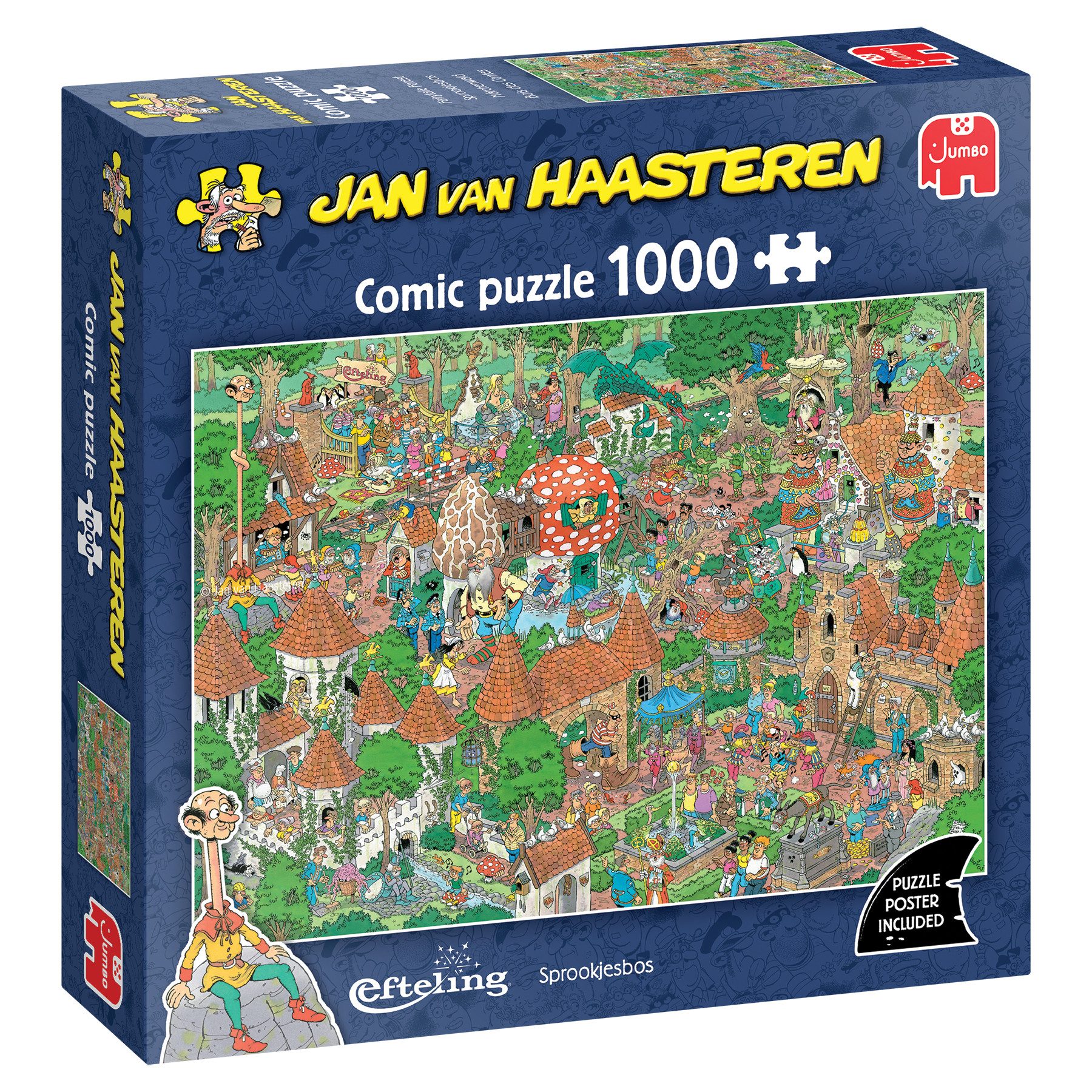 Jan van Haasteren Puzzle Jan van Haasteren Efteling, Märchenwald, 1000 Teile Puzzle, 1000 Puzzleteile