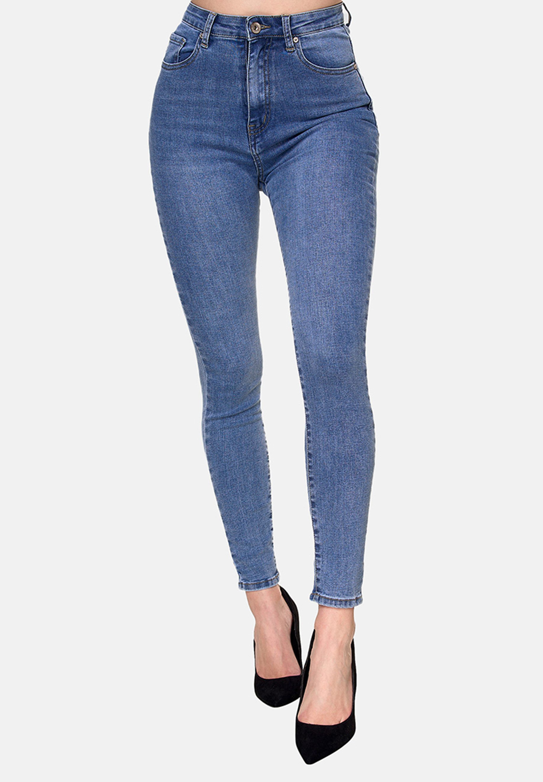 Elara Slim-fit-Jeans – Damen High Waist Skinny Jeans mit Stretch und 5-Pocket-Design
