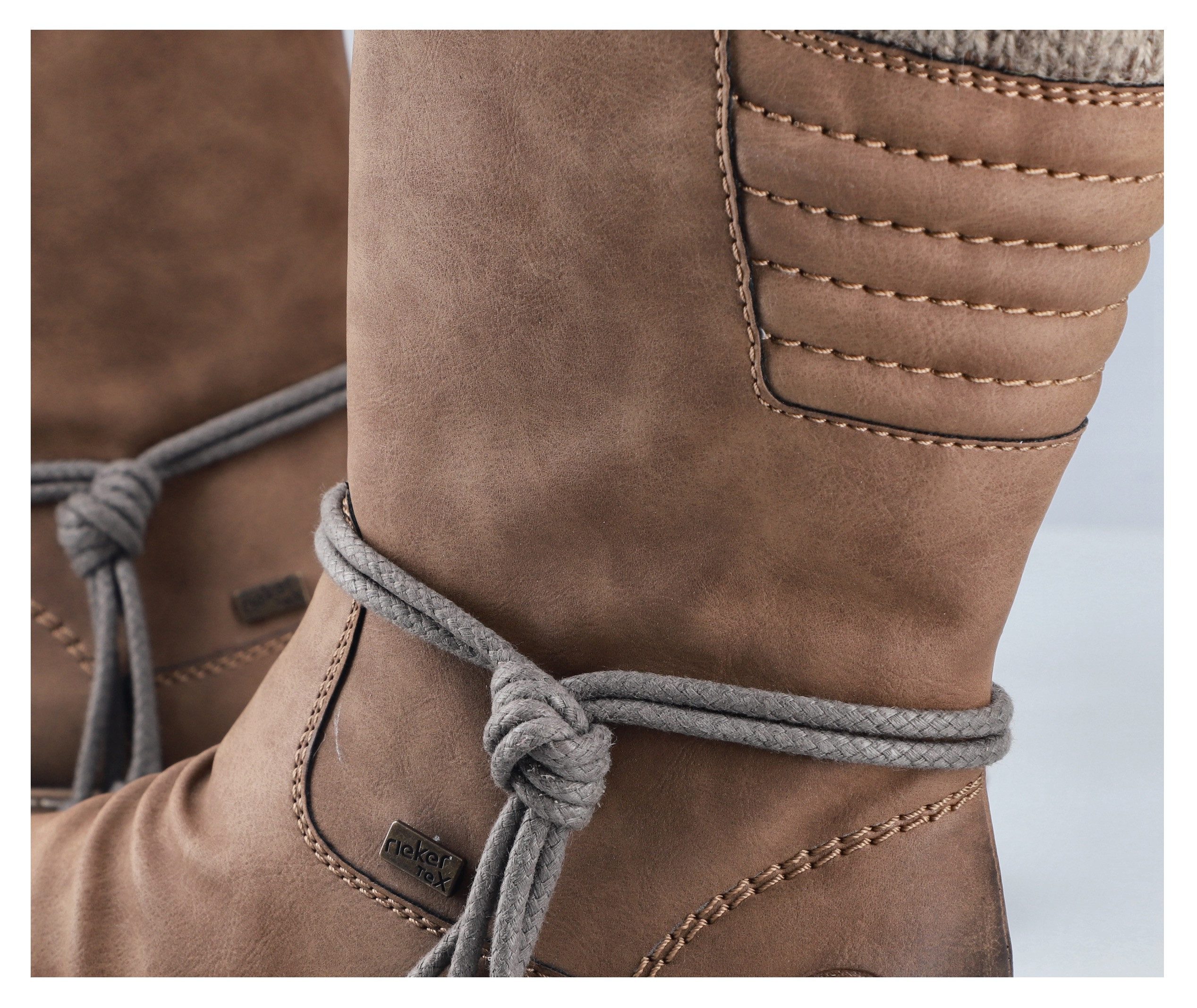 Rieker Winterstiefel, Winterboots, Blockabsatz, TEX-Membran, mit gestrickte günstig online kaufen