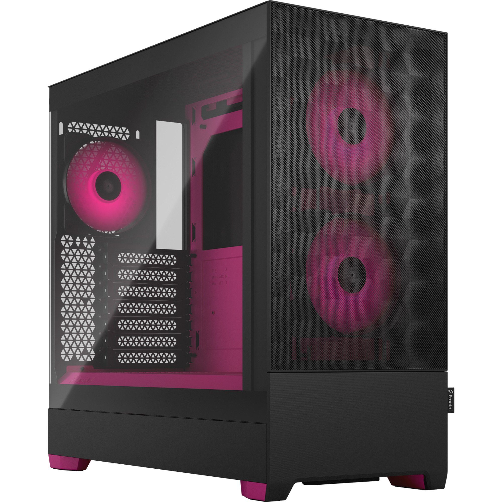 PC-Gehäuse Fractal Design Pop Air RGB Magenta Core TG Clear