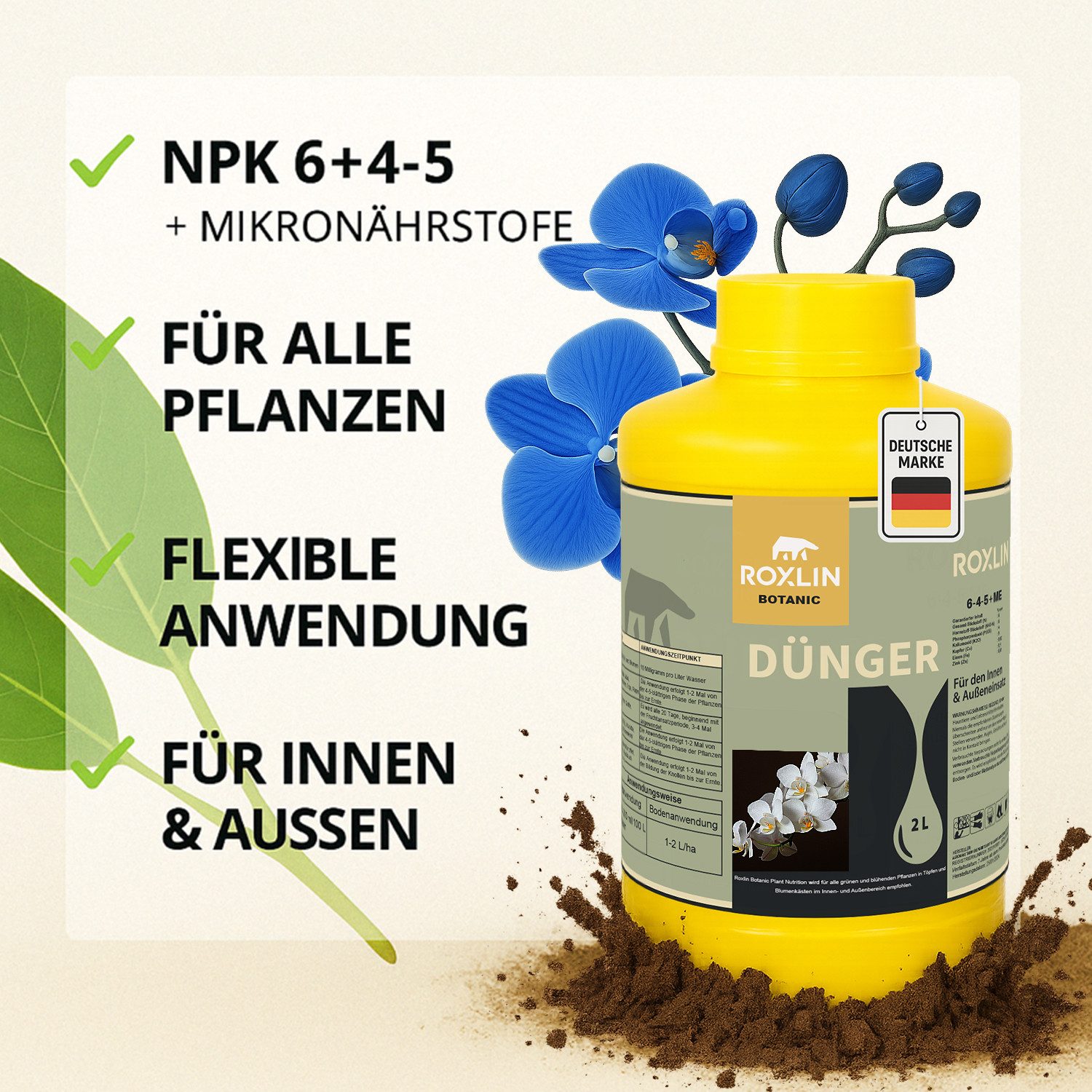 Roxlin Gartendünger Orchid Dünger 2L – günstig online kaufen
