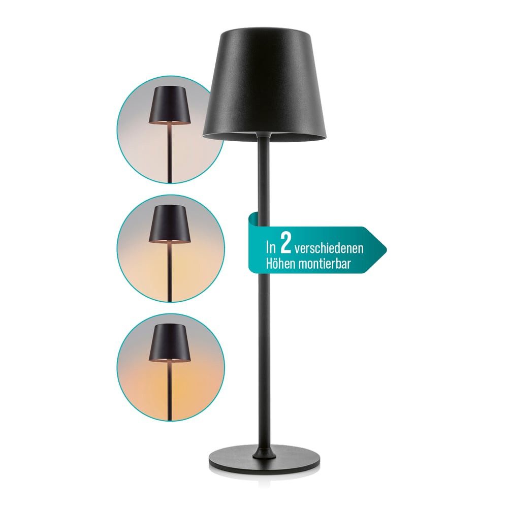 EASYmaxx LED Tischleuchte LED-Tischlampe Metall, schwarz günstig online kaufen