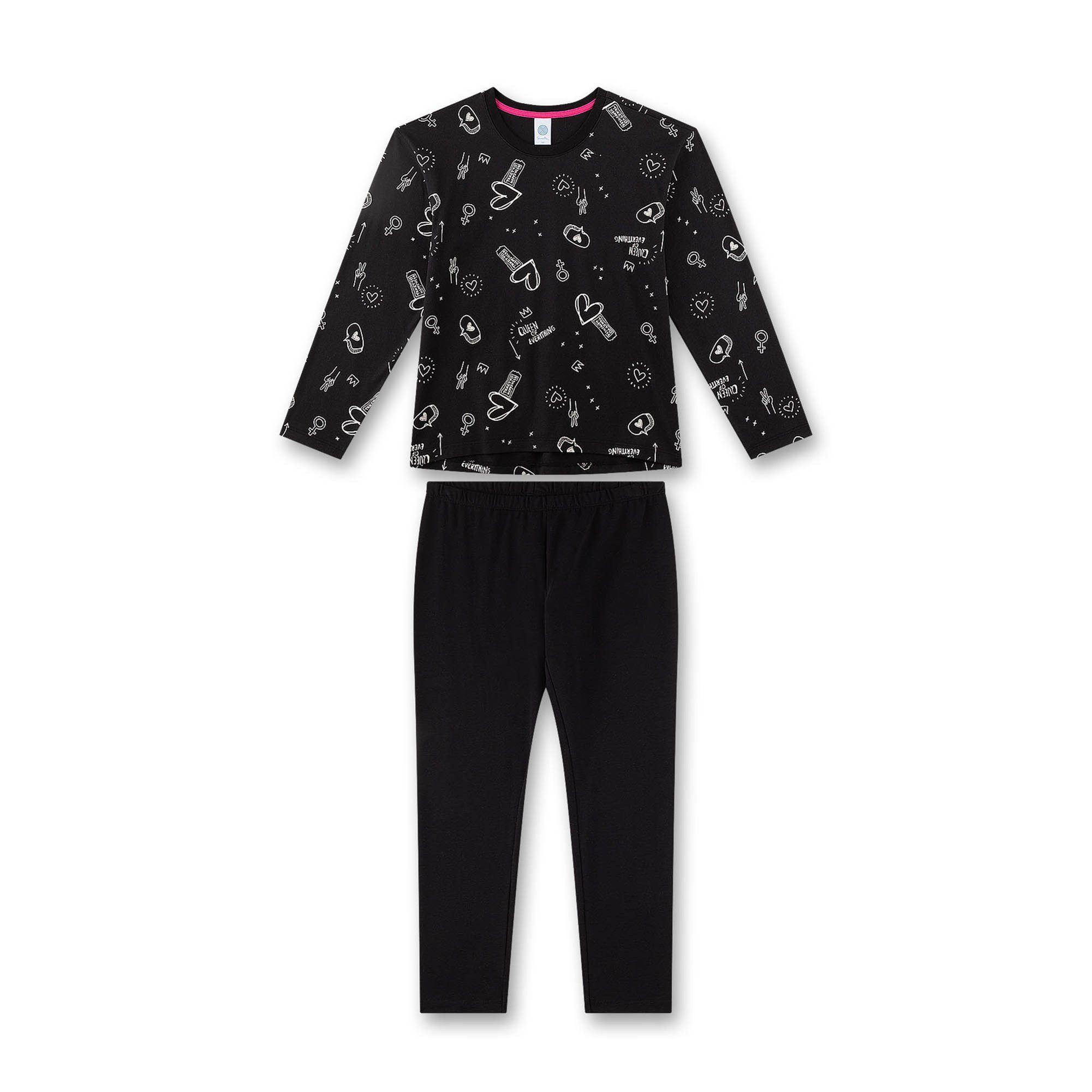 Sanetta Pyjama Mädchen Pyjama 1er Pack Baumwolle (2 tlg)
