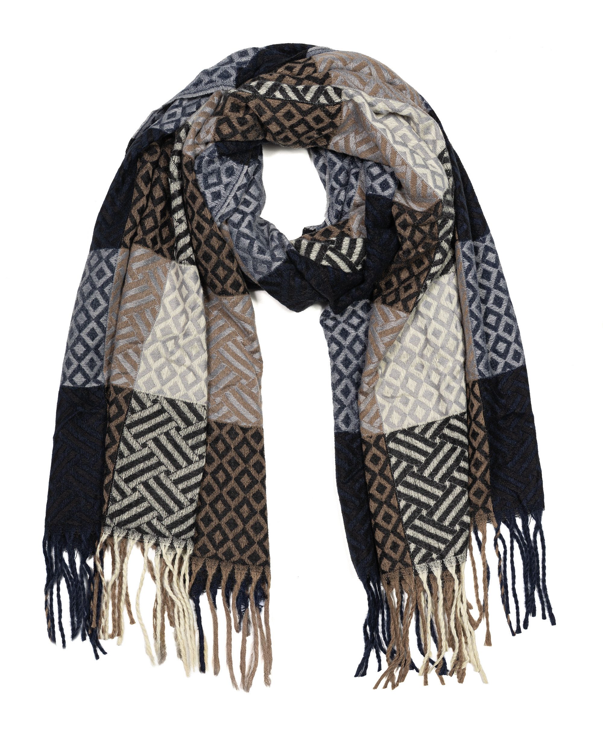 Cassandra Accessoires Schal Winterschal "Karo", mit Mustermix