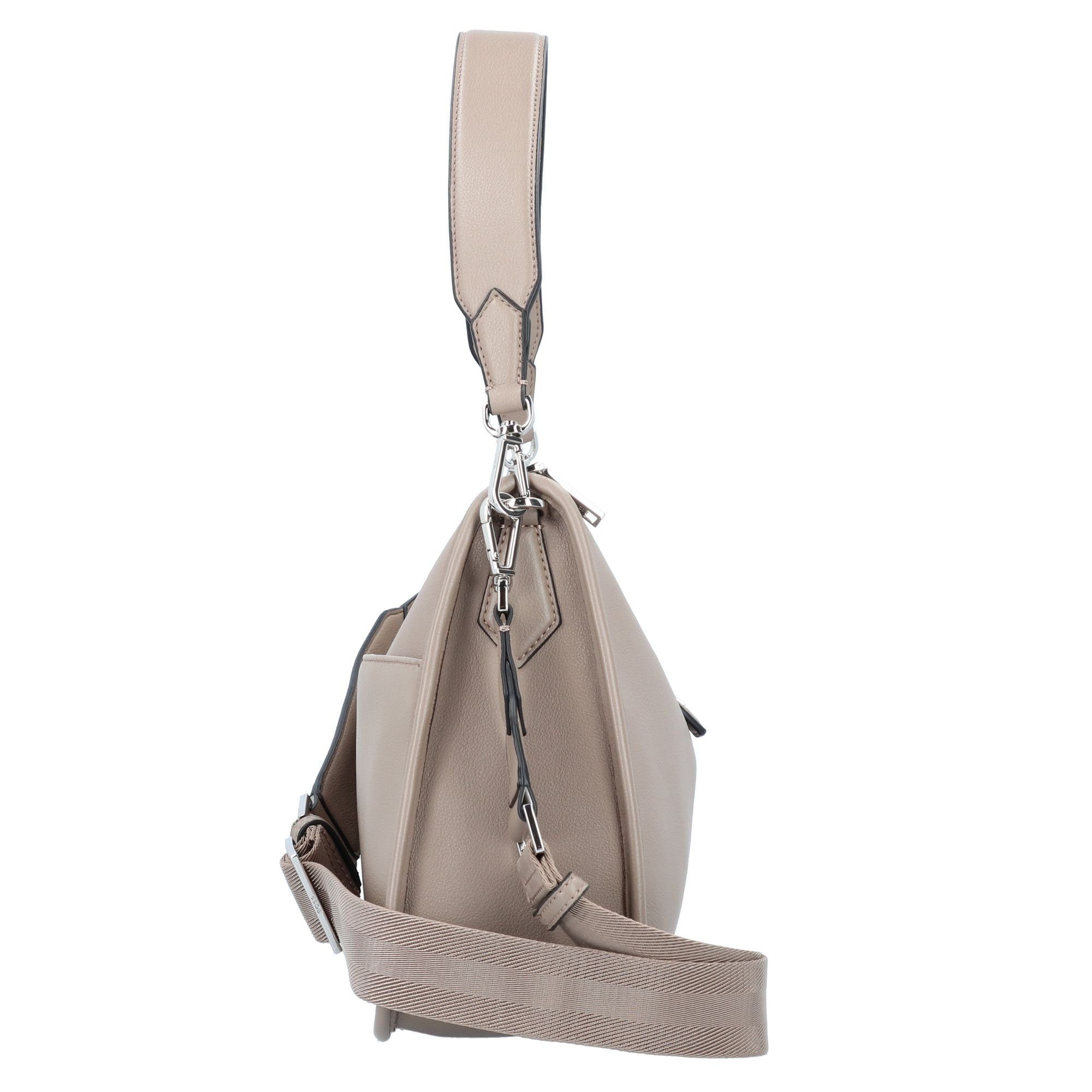 BOSS Maddie, Polyurethan beige Schultertasche medium