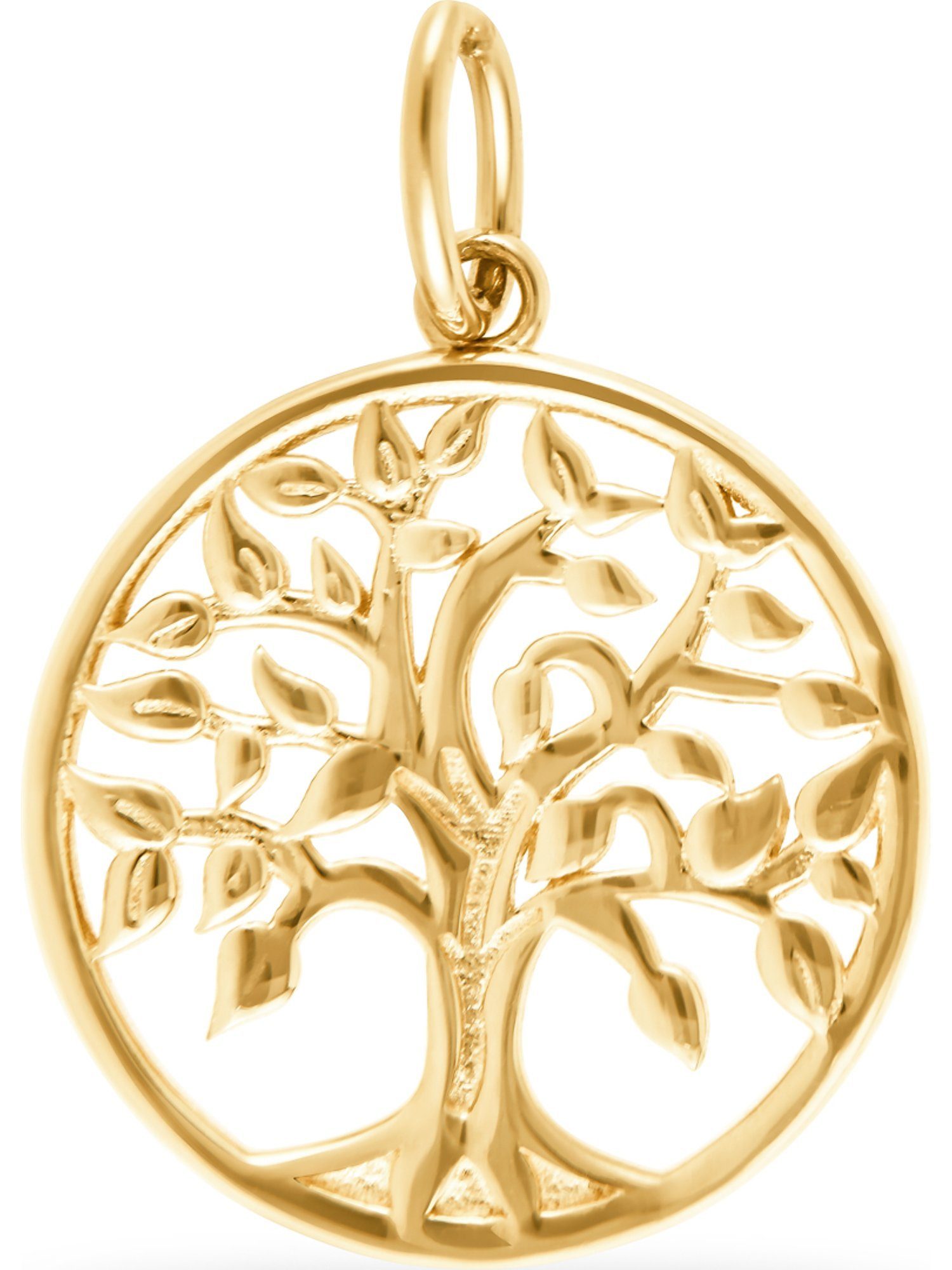 FAVS Kettenanhänger FAVS Damen-Anhänger 375er Gelbgold Lebensbaum günstig online kaufen