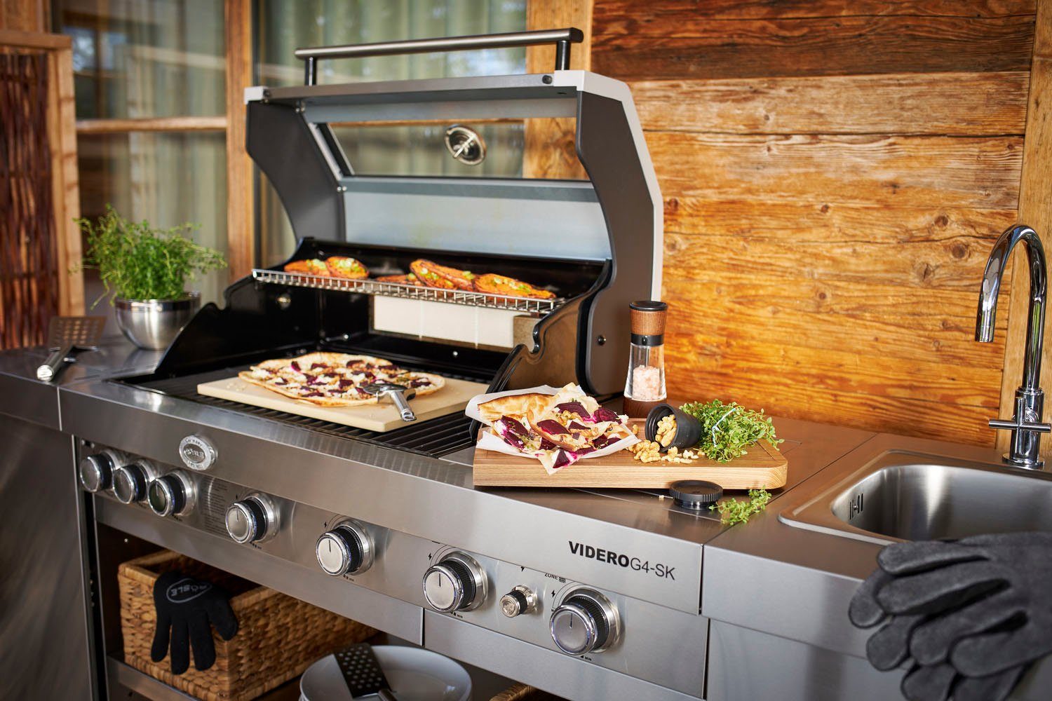 RÖSLE Backstein für Grill und Backofen, 25235, Cordierit, Pizzastein zum Backen von Pizza, Flammkuchen oder Brot, 42x30 cm – Bild 5 von 5