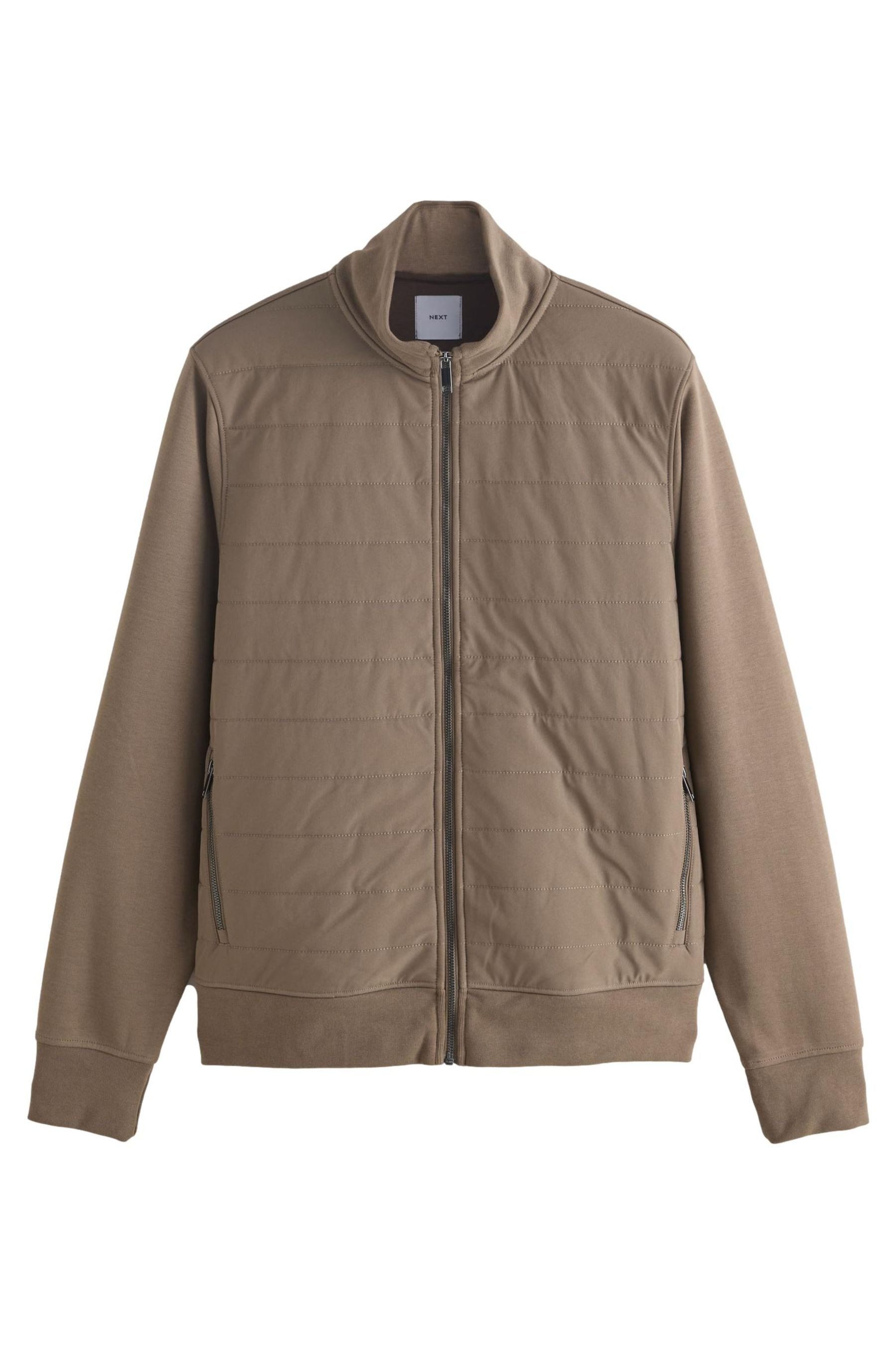 Next Blouson Hybrid-Jacke ohne Kapuze mit Reißverschluss (1-St)