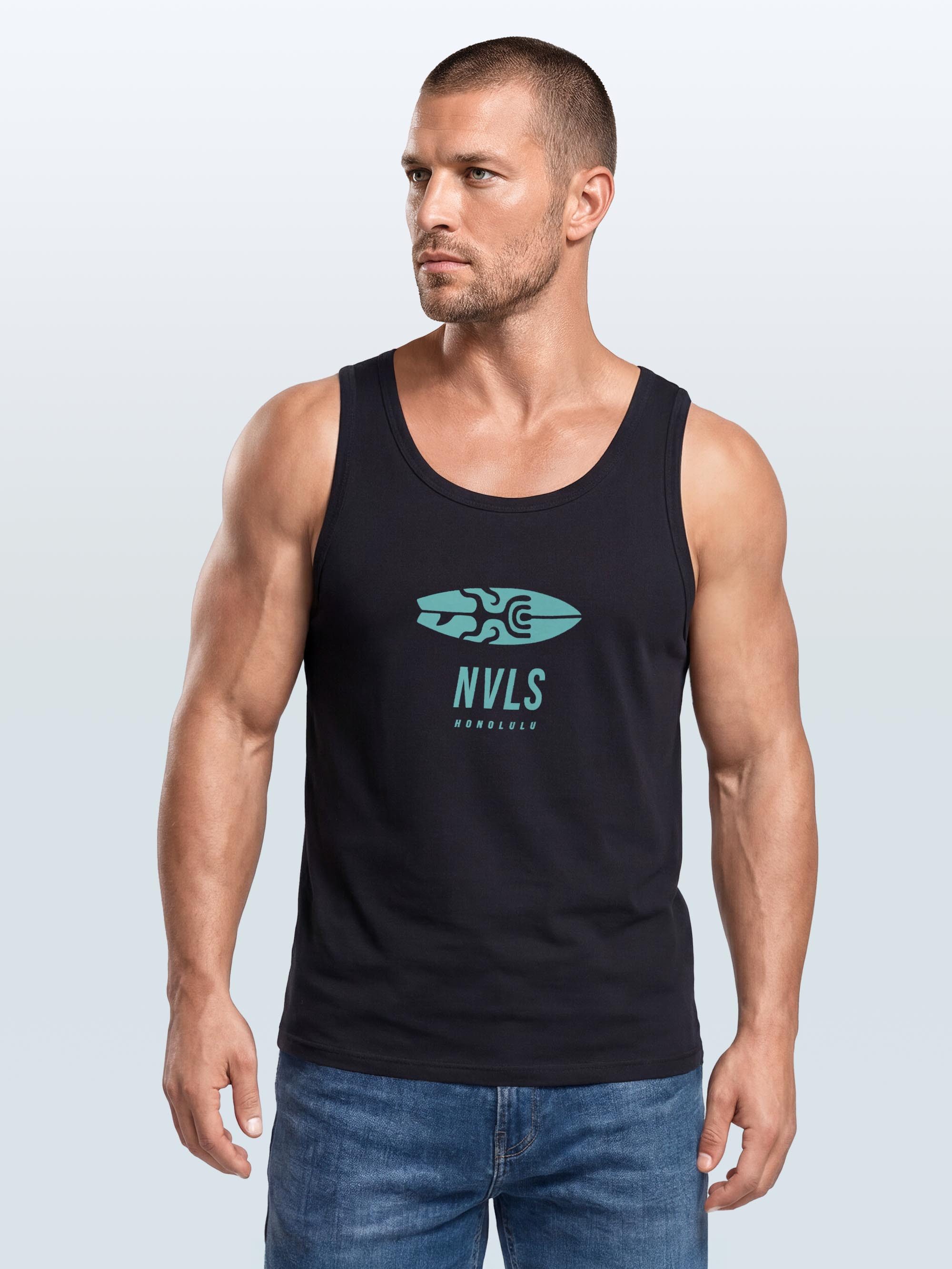Neverless Tanktop Tanktop Herren mit Grafik-Print - Honolulu Turtel - Trägershirt mit Print – Bild 2 von 5