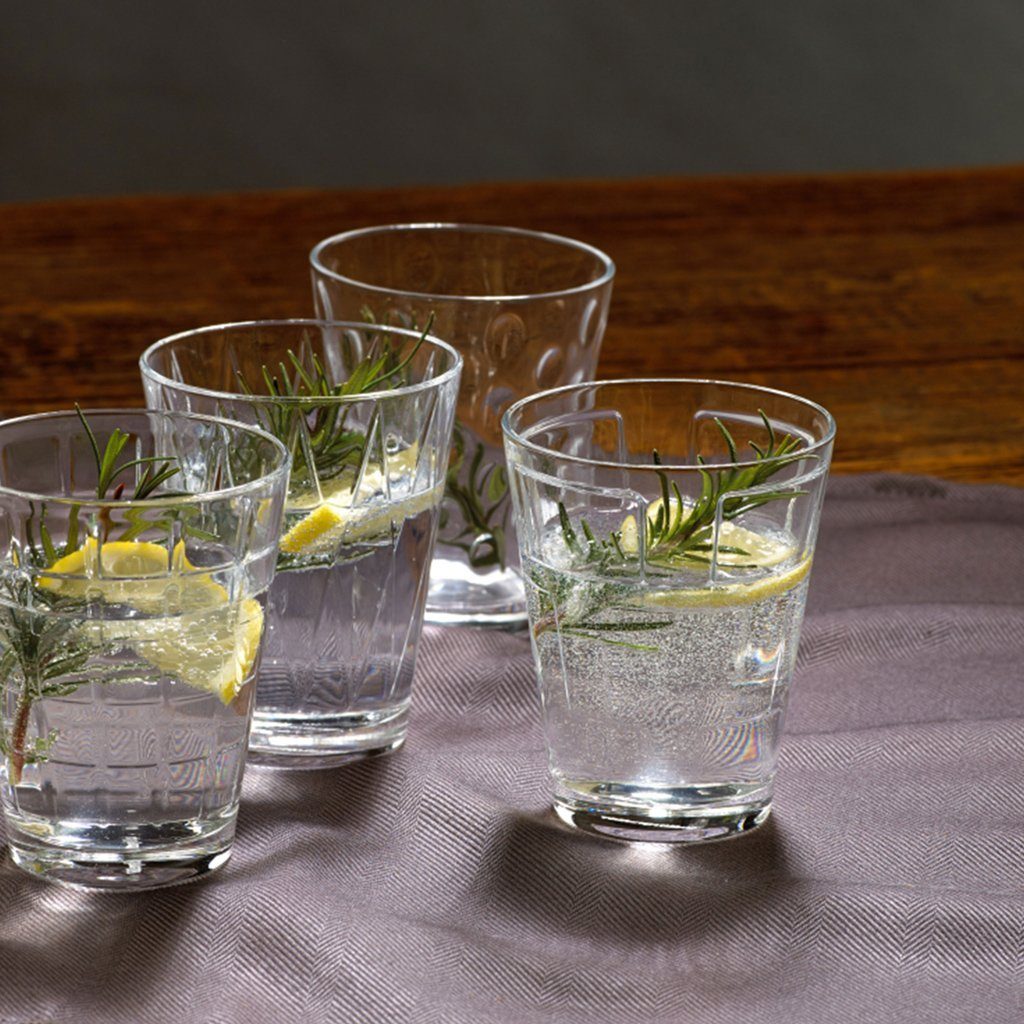 Villeroy & Boch Gläser-Set Dressed Up Wasserglas-Set Clear 4-teilig, 4-tlg., Glas, Kristallglas, spülmaschinenfest, Made in Germany