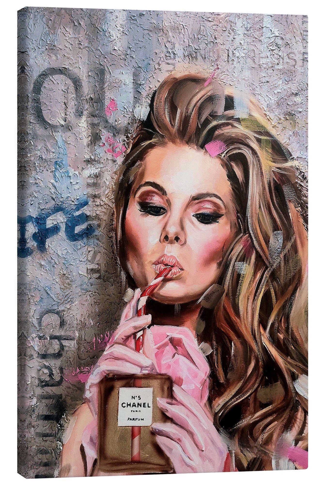 Posterlounge Wandbild Woman drinking Chanel Perfume, Simona Zecca, erhältli günstig online kaufen