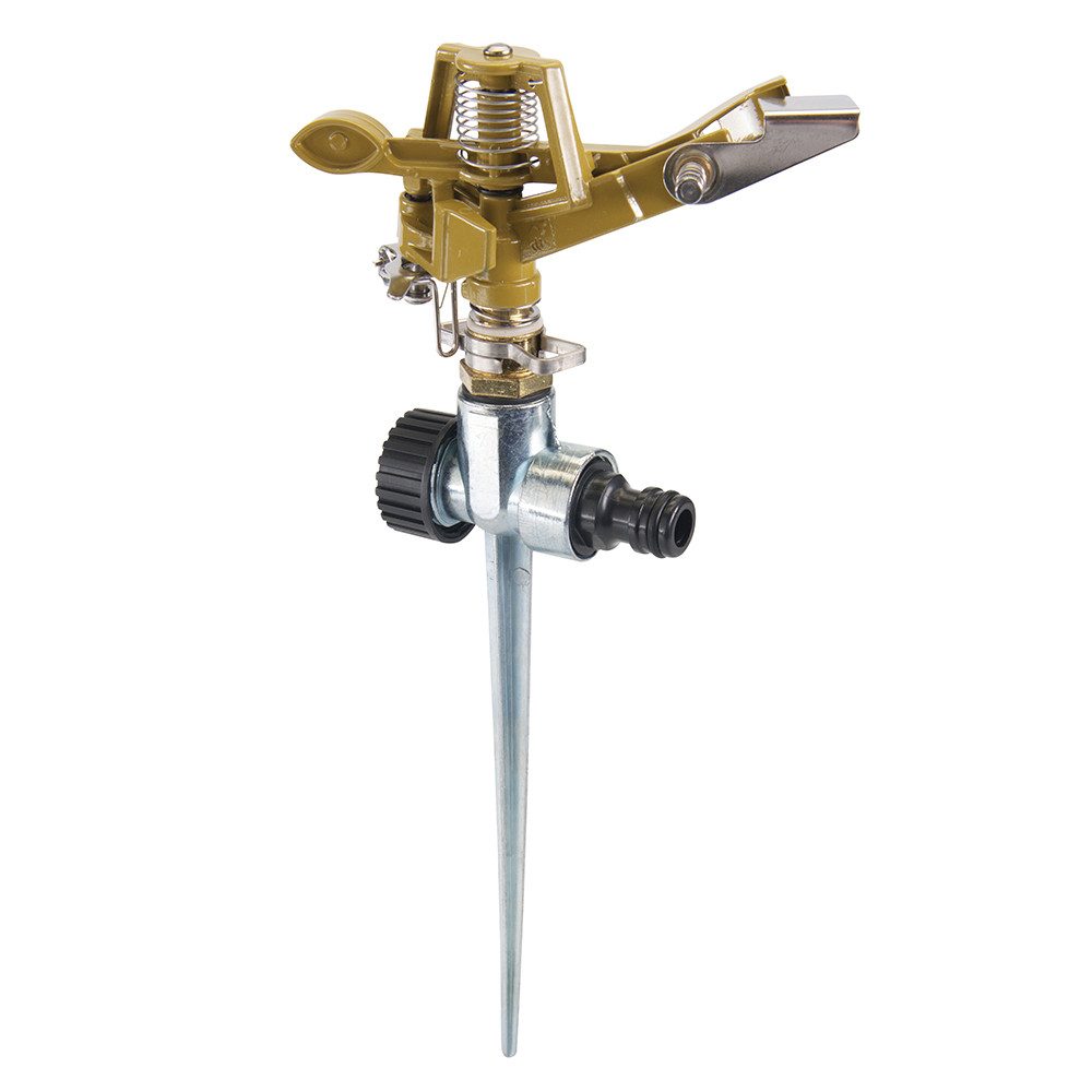 Bewässerungssystem Impuls-Rasensprenger mit Erdspieß 1/2 Zoll, 300 mm