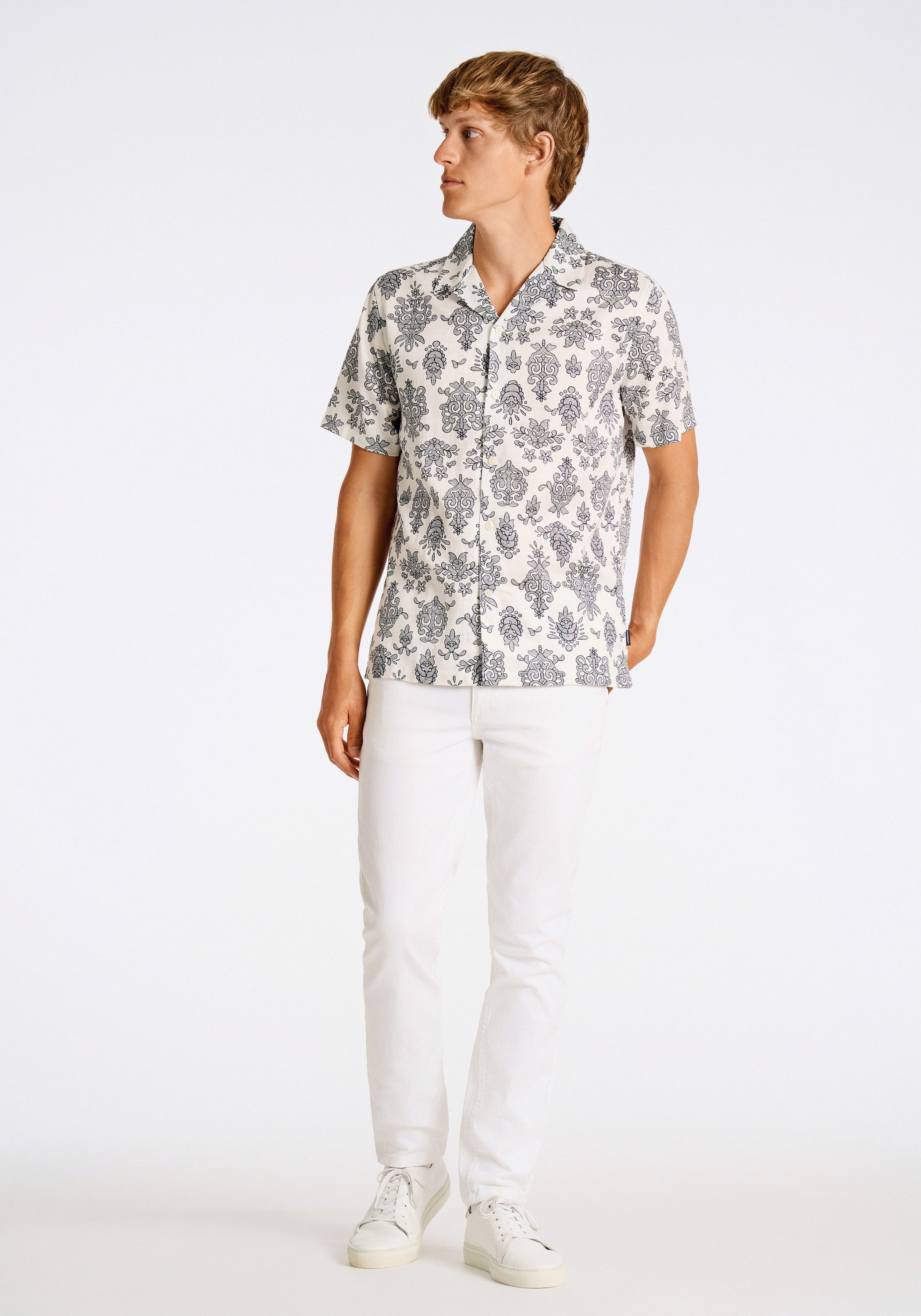 LINDBERGH Kurzarmhemd Freizeithemd (Kurzarm) Loose Fit