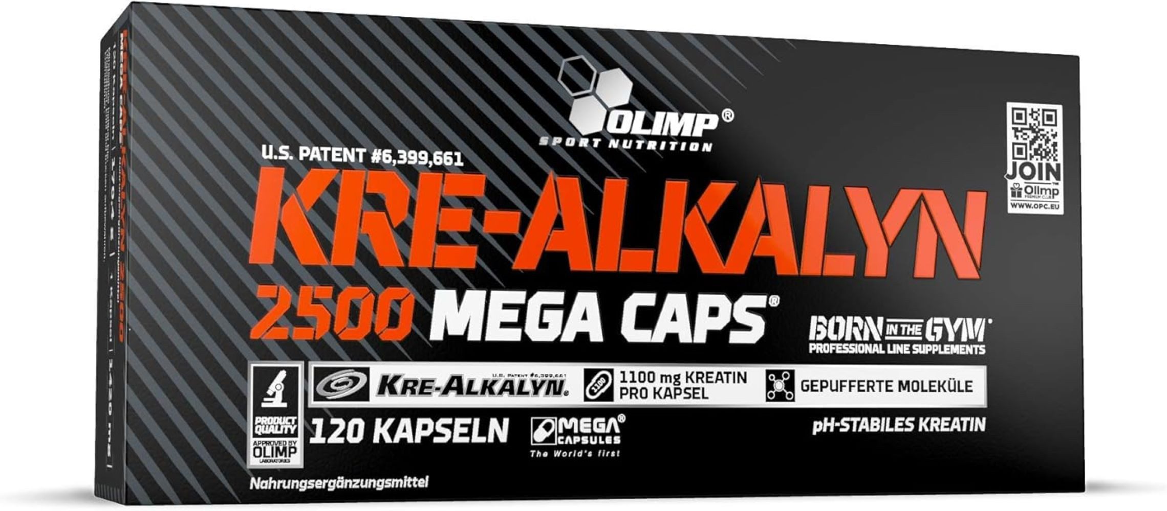 Olimp Sport Nutrition Olimp Kre-Alkalyn 2500 Mega Caps, 120 Kapseln Kapseln, 120 St., 170,4 g