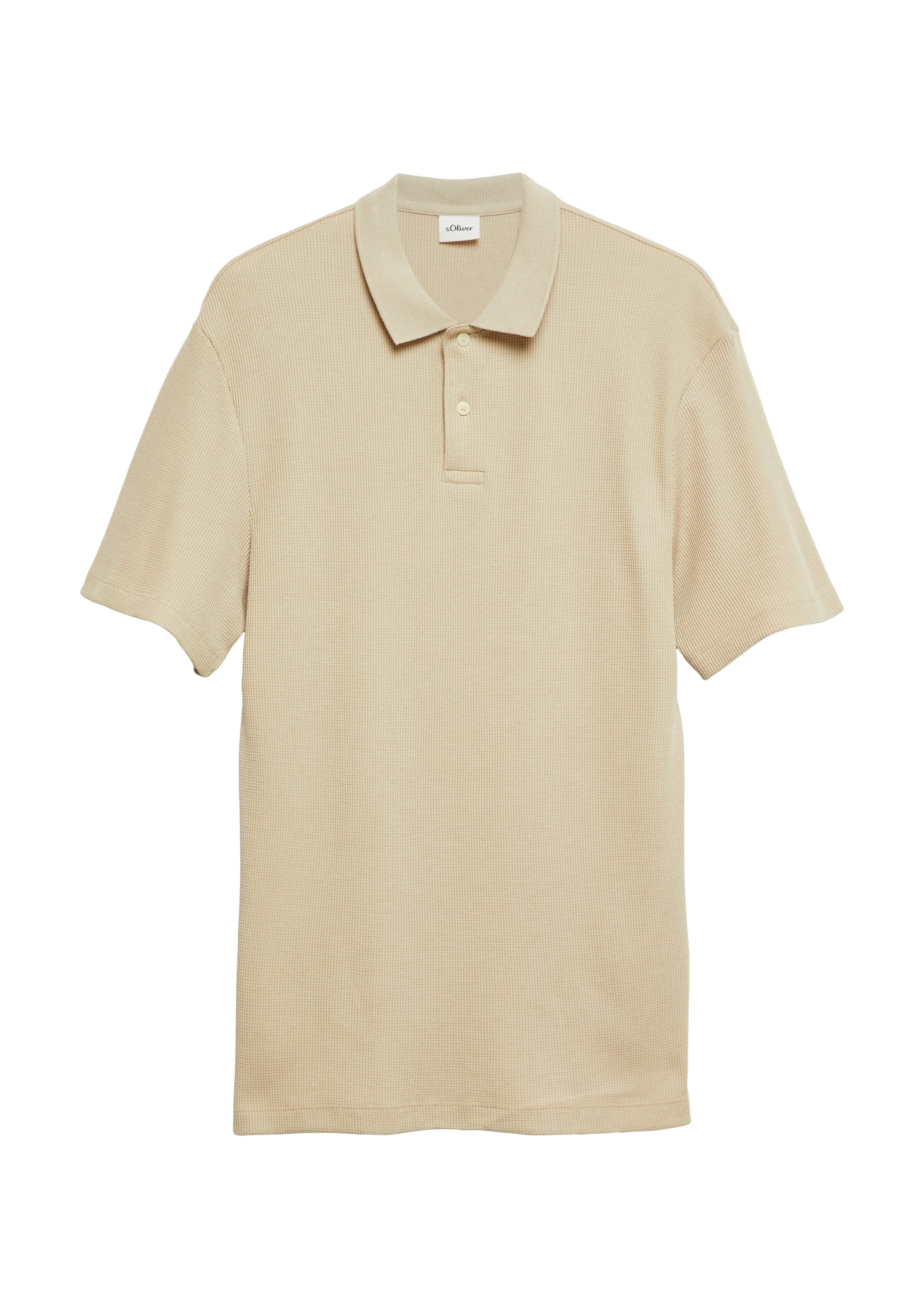 s.Oliver Poloshirt Sommer-Poloshirt in Struktur-Optik