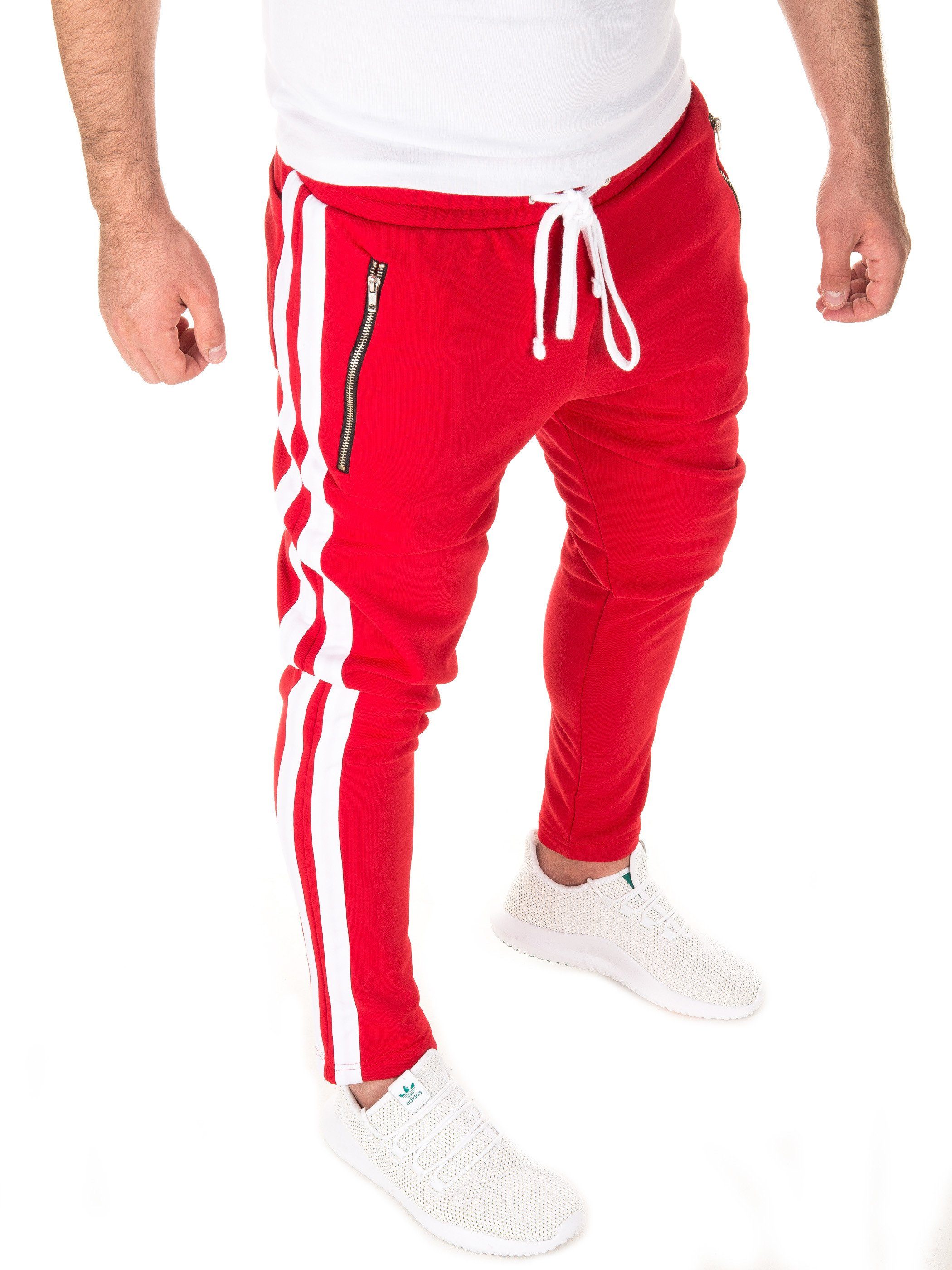 Yazubi Jogginghose Rayne Retro Track Pant Rot (red / white (0201))