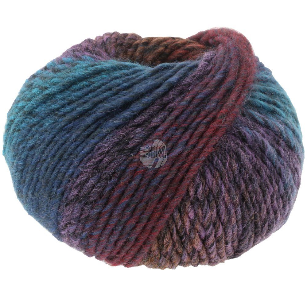 LANA GROSSA COLORS FOR YOU Häkelwolle, 90 m (voluminöses Dochtgarn mit Farbverlauf), 50 g
