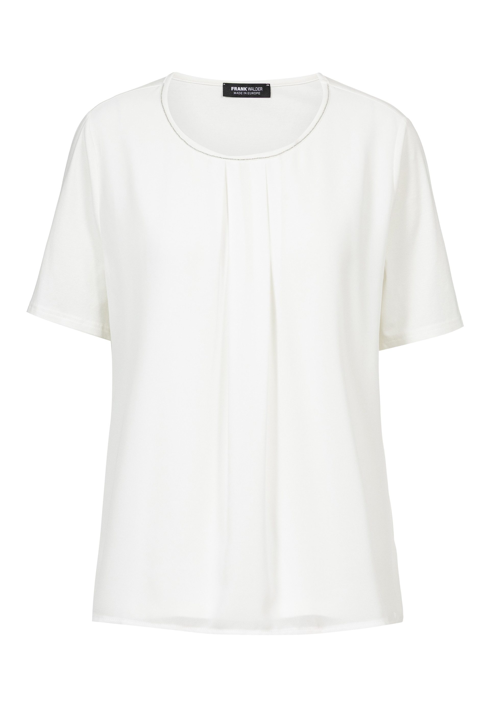 FRANK WALDER Blusenshirt mit Kellerfalten-Detail