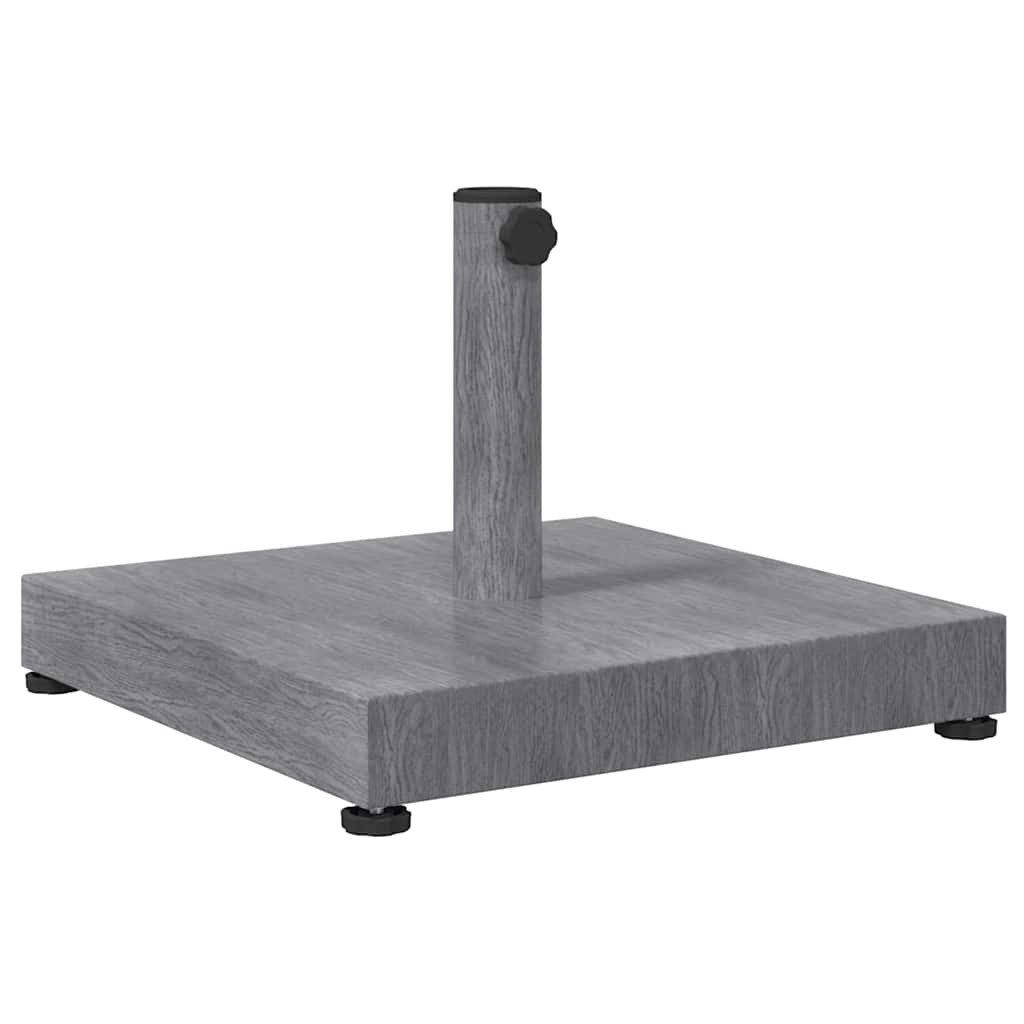 vidaXL Schirmhalter Sonnenschirmständer Dunkelgrau Holzlook 45 x 45 x 31,5 cm, 1 tlg.