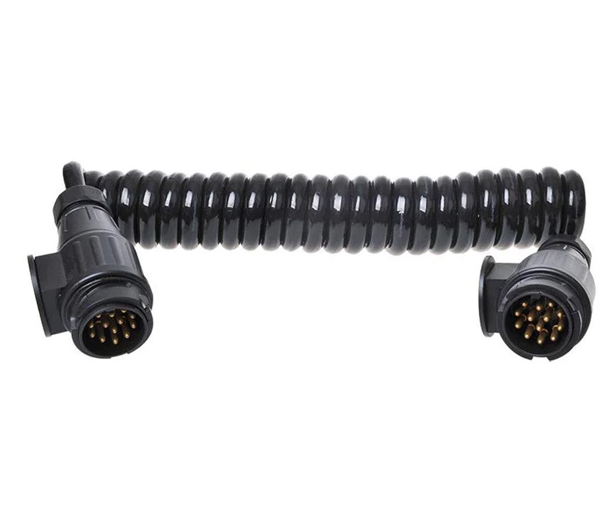 ProPlus Spiralkabel 13-polig – Verlängerungskabel für Anhänger und Wohnmobile Anhänger-Adapter 13-polig, 350 cm