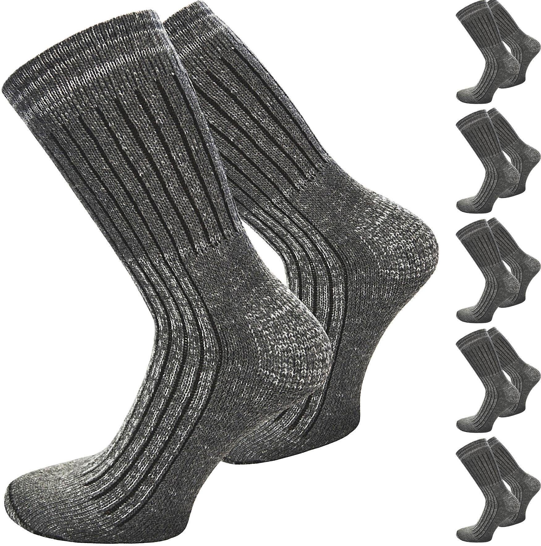 normani Basicsocken 6 Paar Jeanssocken mit Frotteesohle (6er-Set, 6 Paar) angenehmer Bund