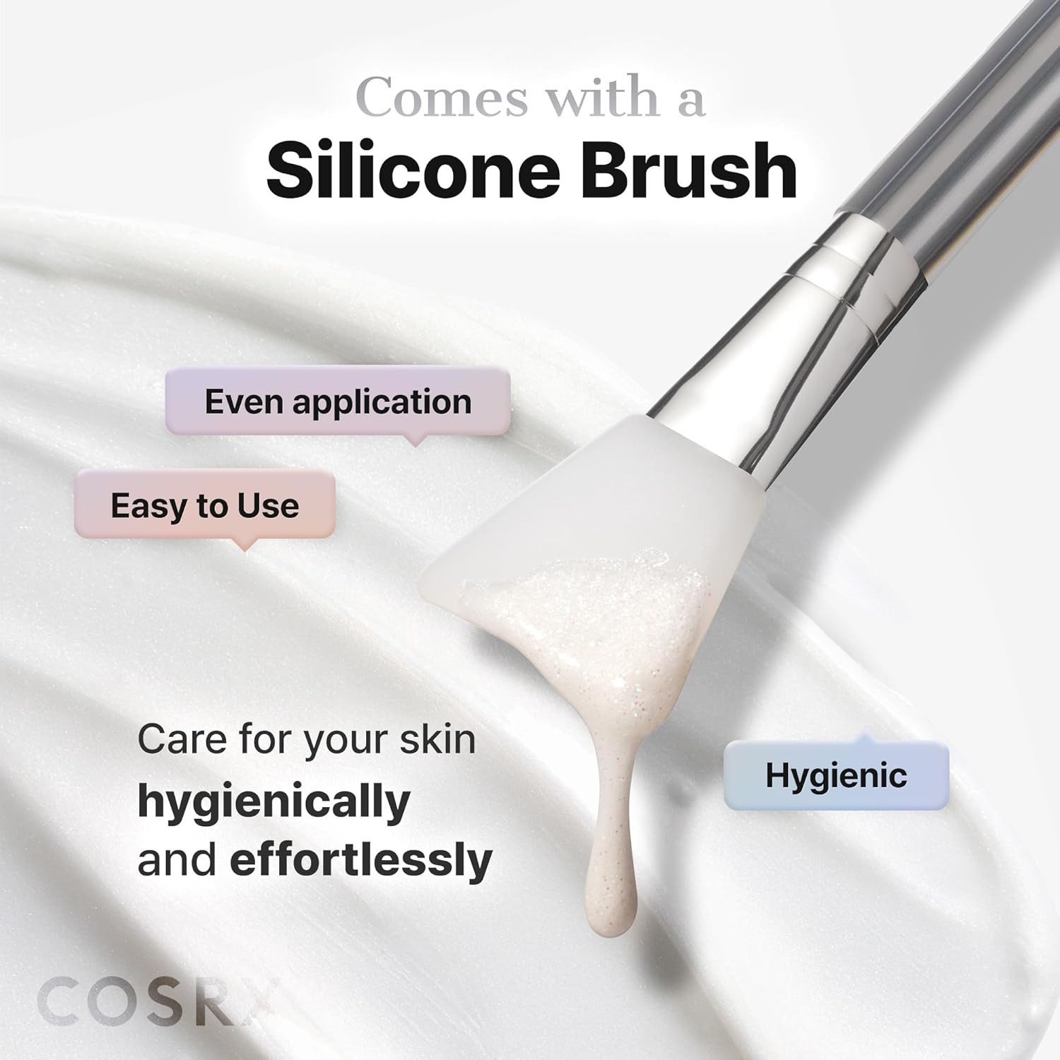 Cosrx Gesichtsmaske PDRN Exosome Skinplaning Glaze Mask 50 ml – Koreanische Peel-off Gesichtsmaske mit Lachs-DNA, Exosomen, Niacinamide & PHA für, glattere Haut, Glow & verbesserte Hauttextur – inkl. Silikonpinsel