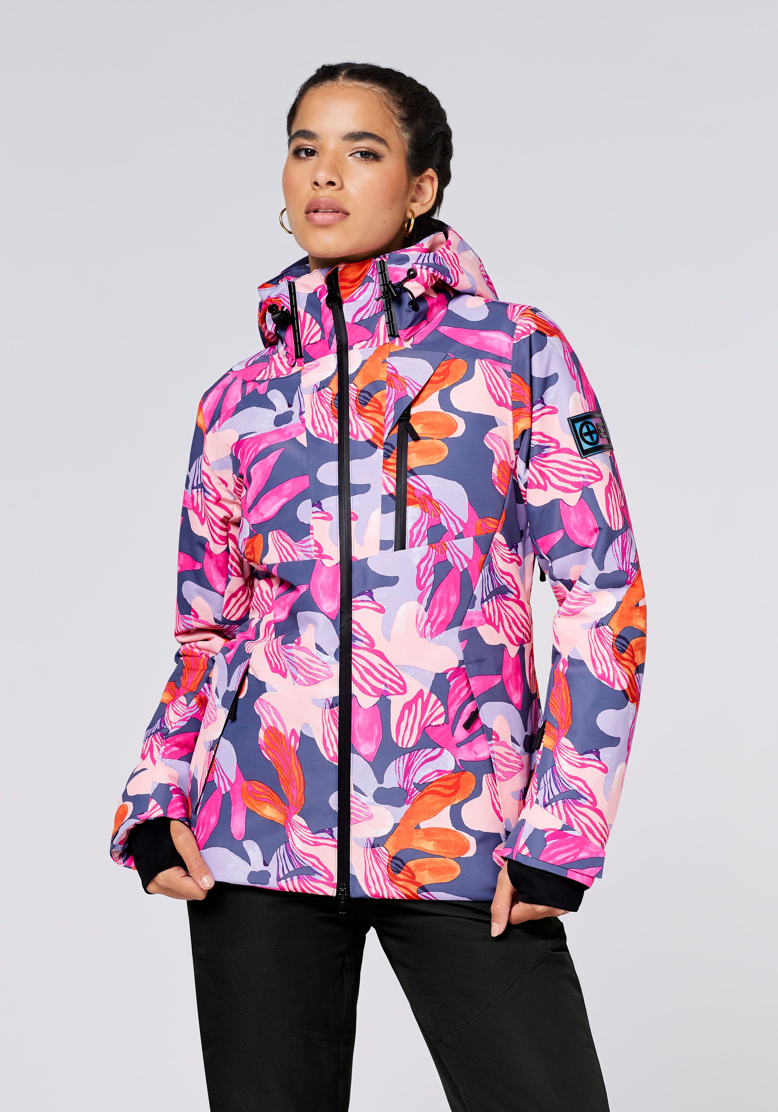 Skijacke PURPLE/PINK AOP