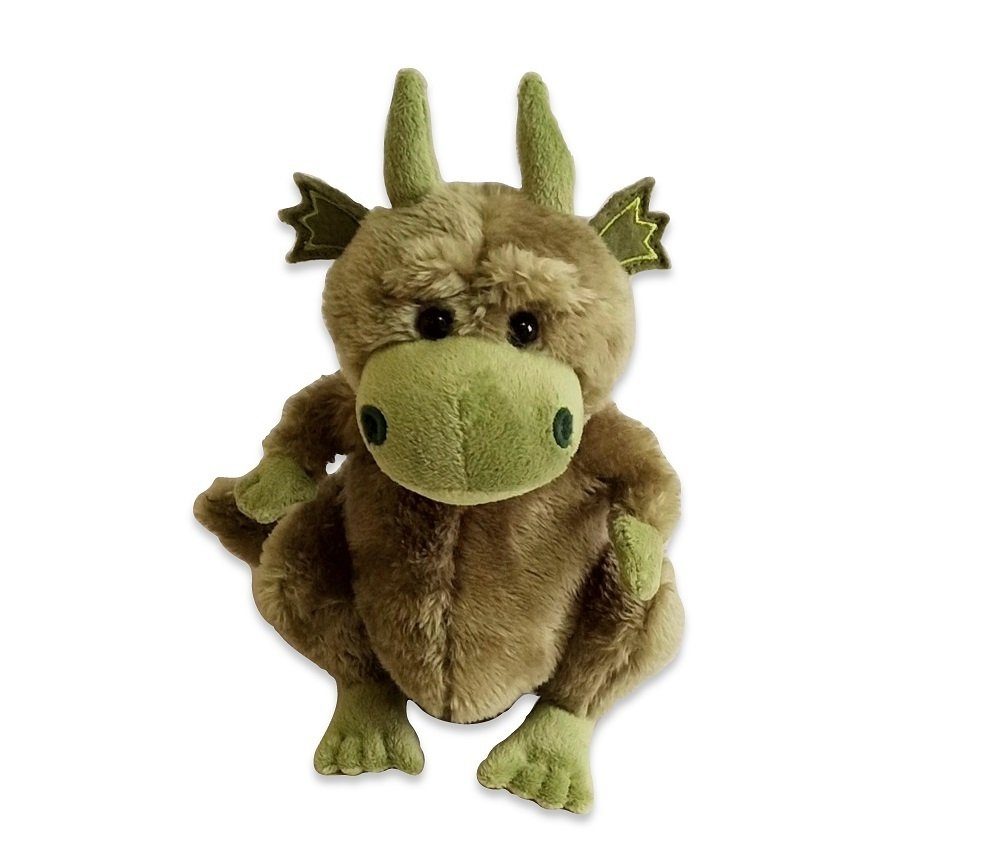Kuscheltier Drache Grun