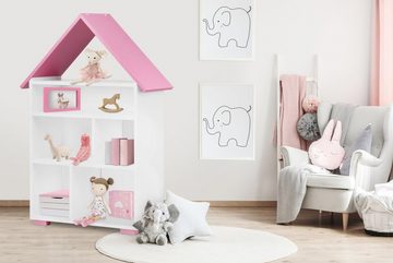 Konsimo Jugendzimmer-Set Regal-Set (2tlg) PABIS, Möbel für Kinderzimmer, Hausform