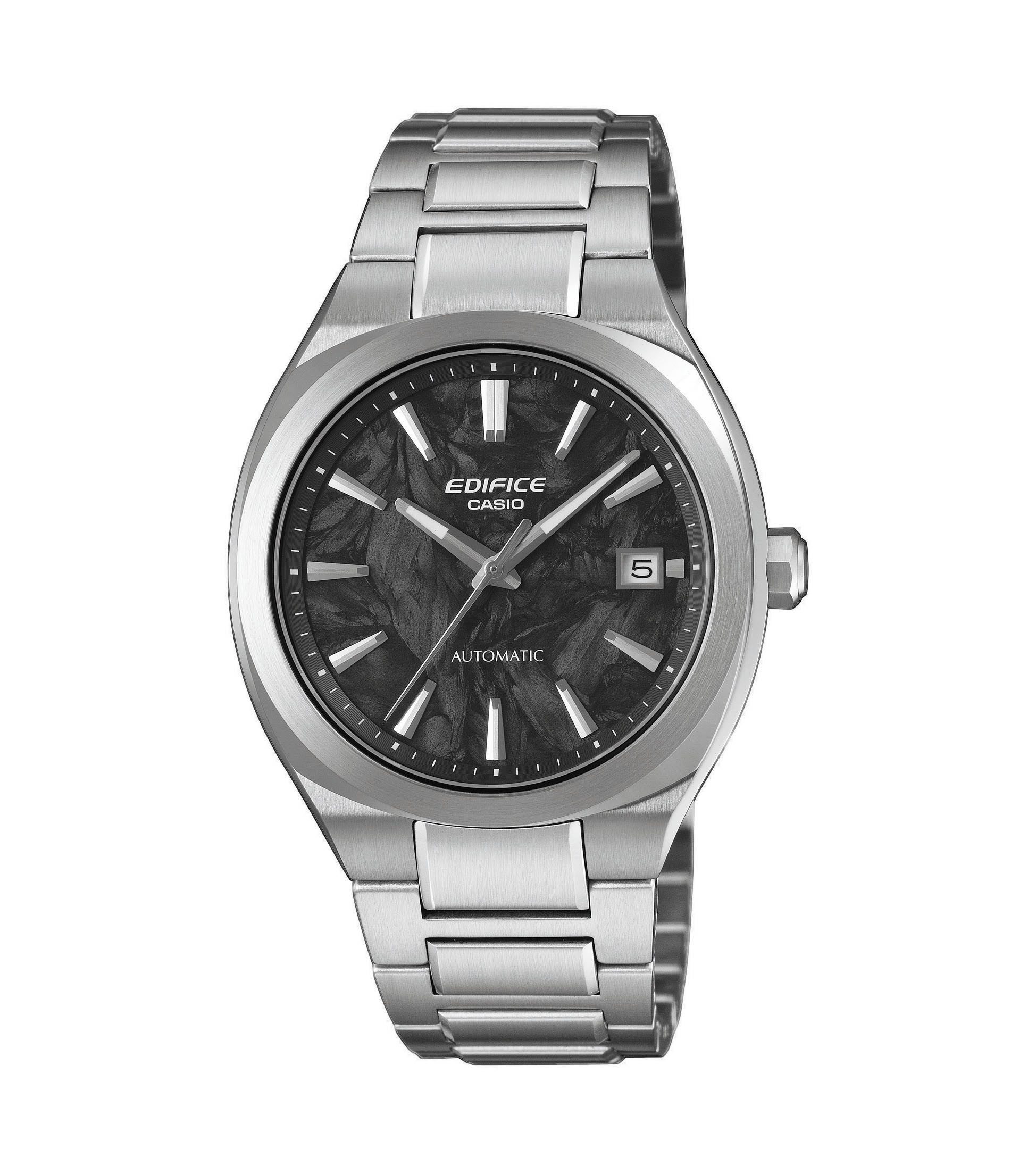 CASIO EDIFICE Automatikuhr EFK-200CD-1AER, Armbanduhr, Damenuhr, Herrenuhr, Mechanische Uhr, Edelstahlarmband