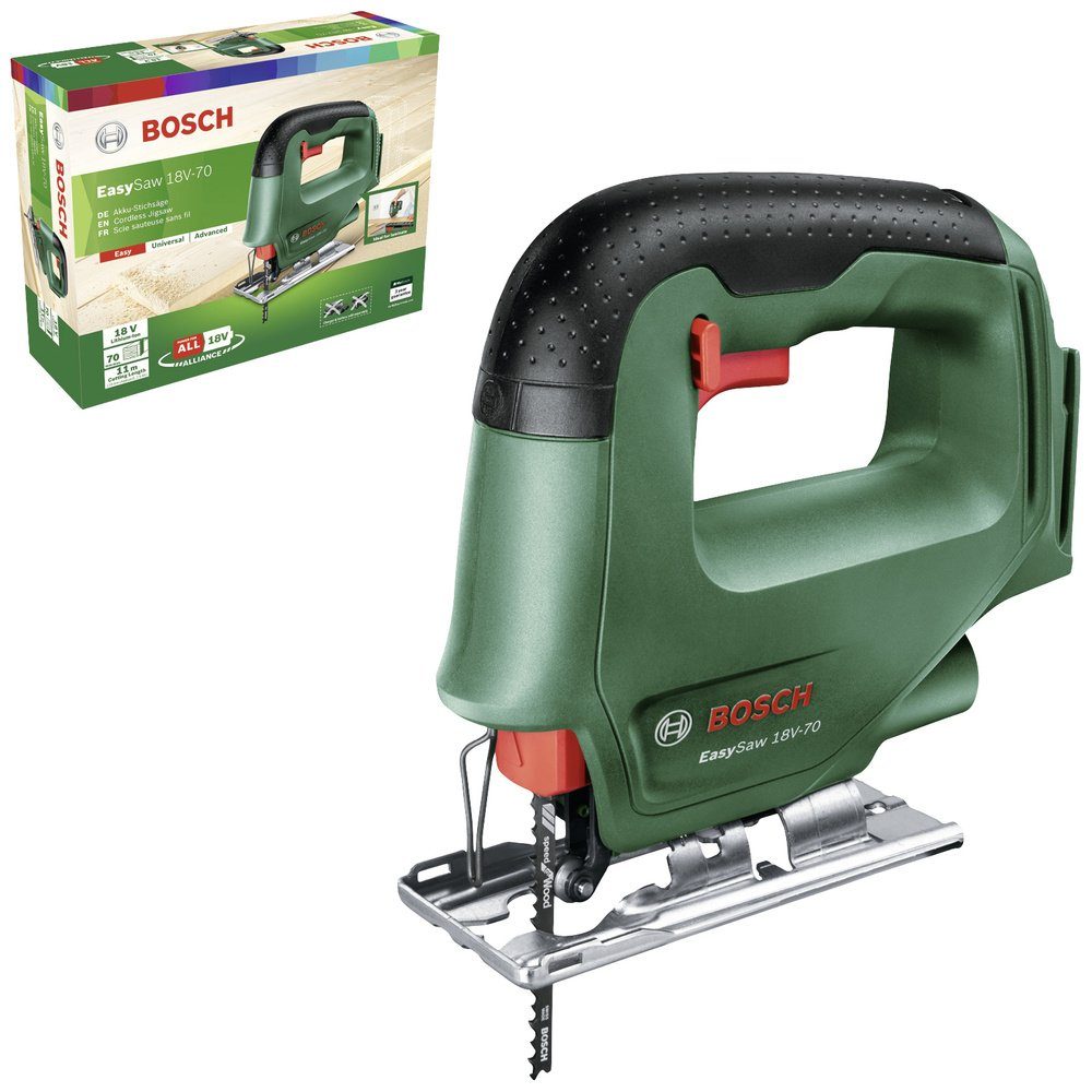 Bosch Home & Garden Stichsäge Bosch Home and Garden EasySaw 18V-70 Akku-Stichsäge 0603012000 ohne A