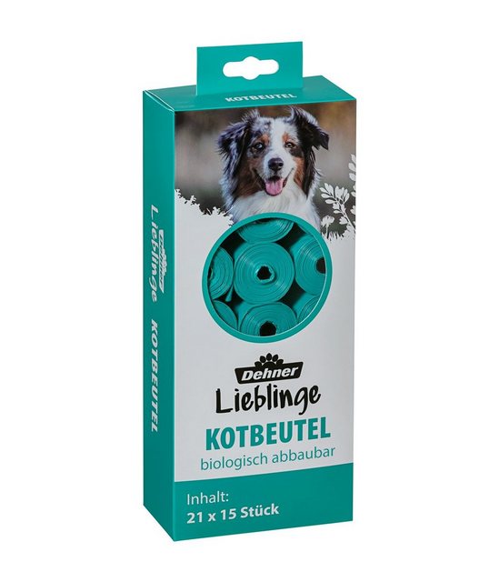 Dehner Hunde-Geschirr „Lieblinge Hundekotbeutel, abbaubar, 21 x 15 Stück“, Kunststoff