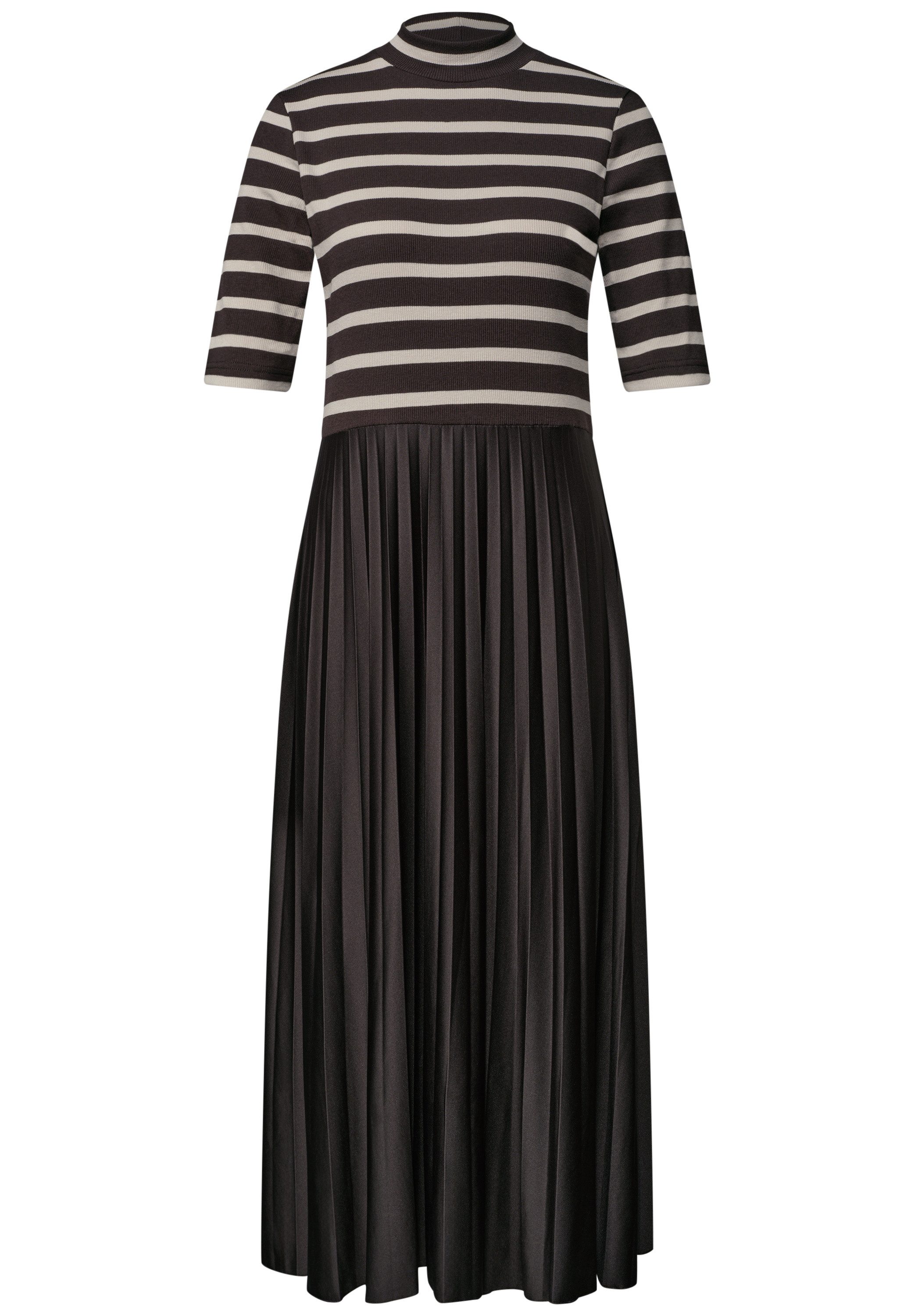 STREET ONE Midikleid mit plissiertem Rockteil