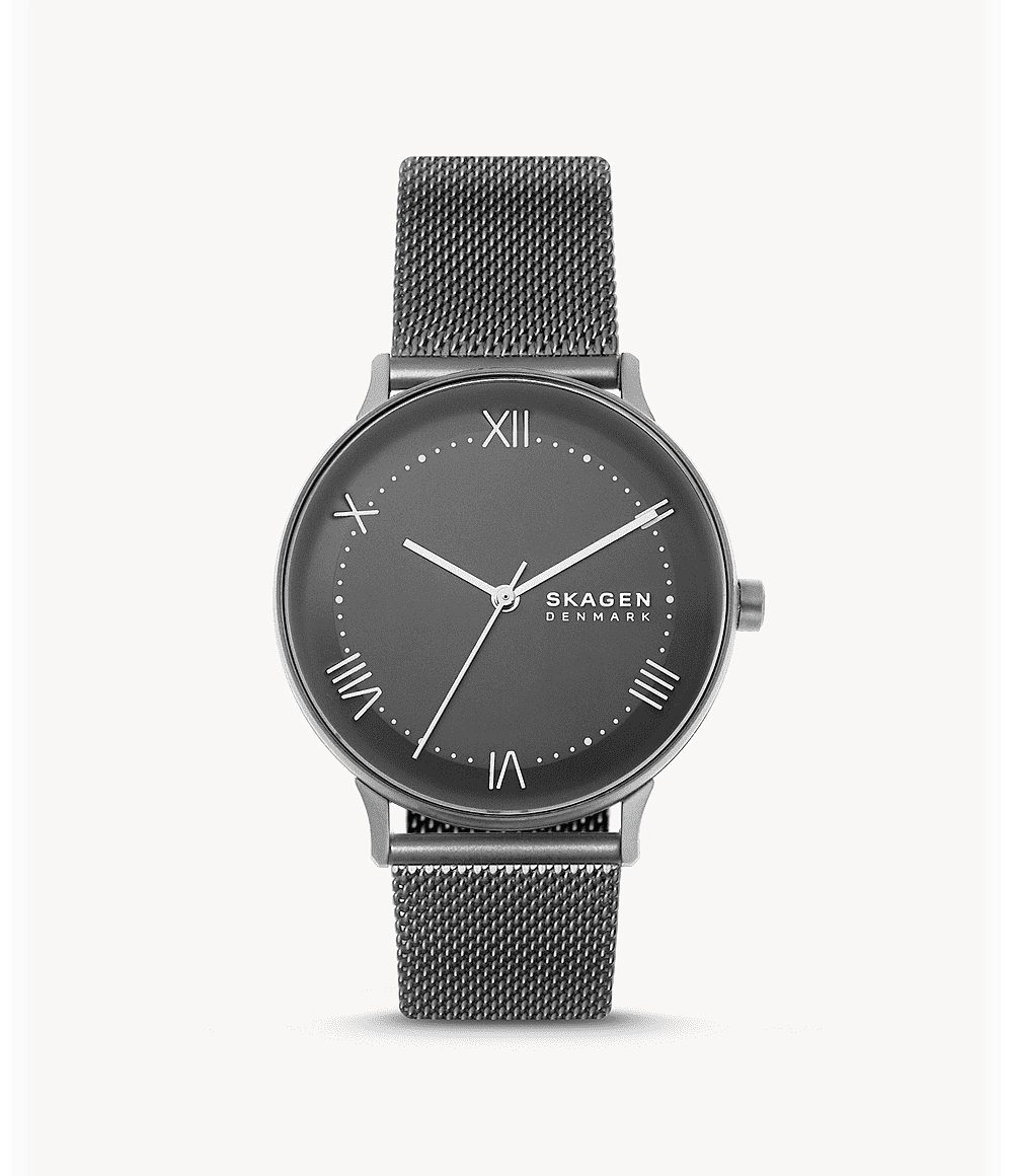 Skagen Quarzuhr, Skagen Herren-Nillson-Dreizeiger, 40 Gehäusegröße, SKW6624 Edelstahluhr mm