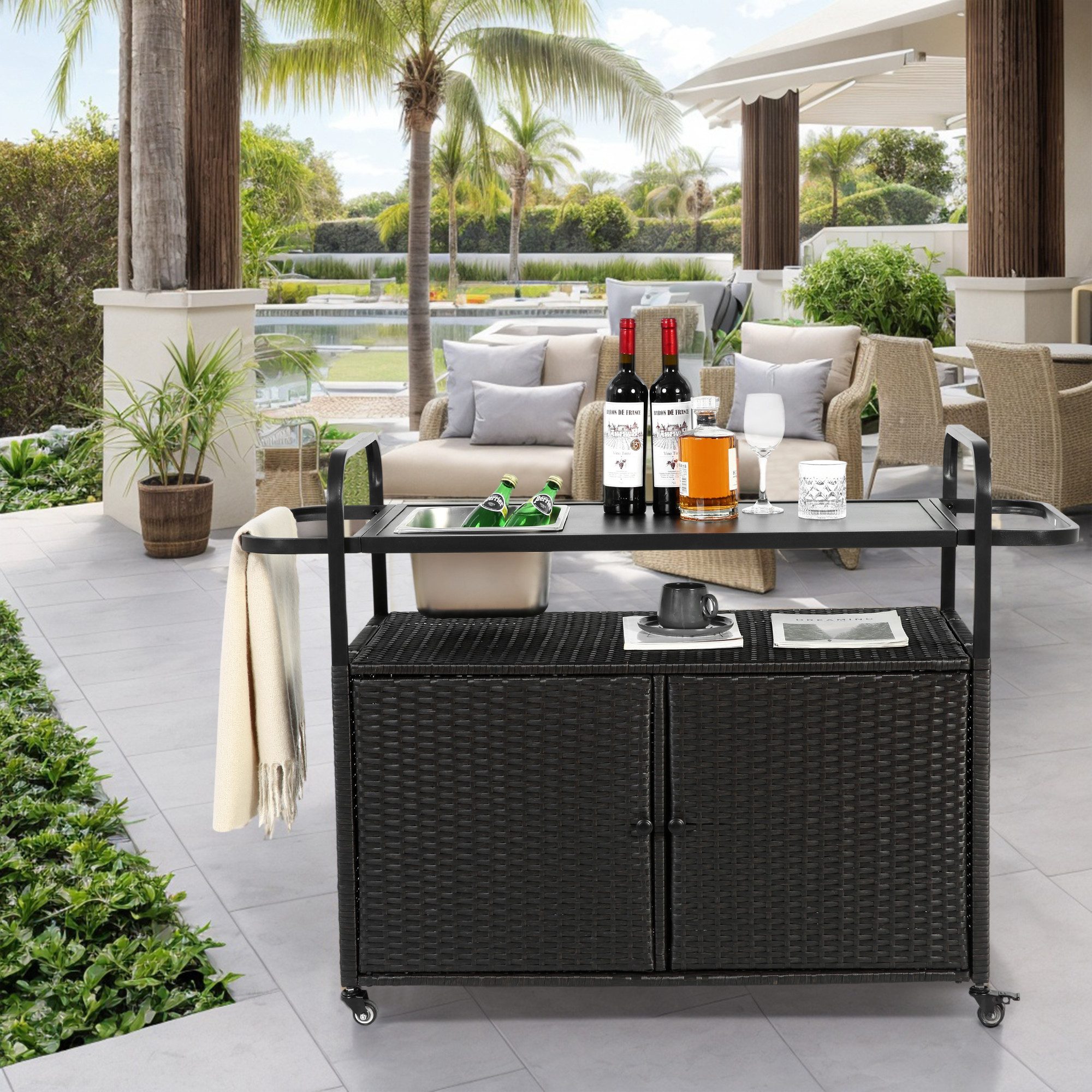 MODFU Servierwagen Outdoor Bar Tisch mit günstig online kaufen