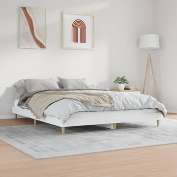 furnicato Bett Bettgestell Weiß 140x200 cm Holzwerkstoff