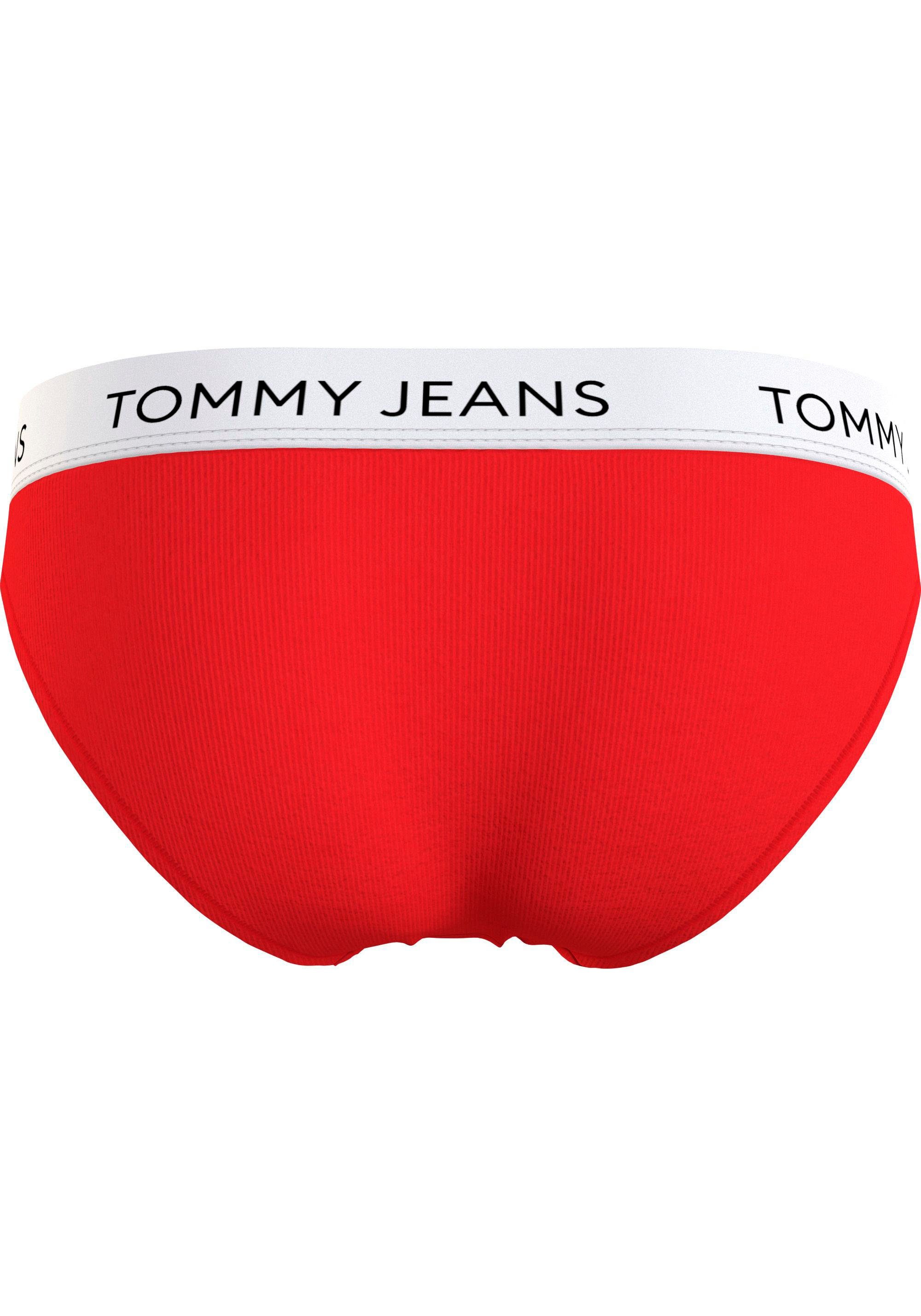 Bikinislip Tommy Hilfiger mit BIKINI elastischem Underwear Bund Deep_Crimson