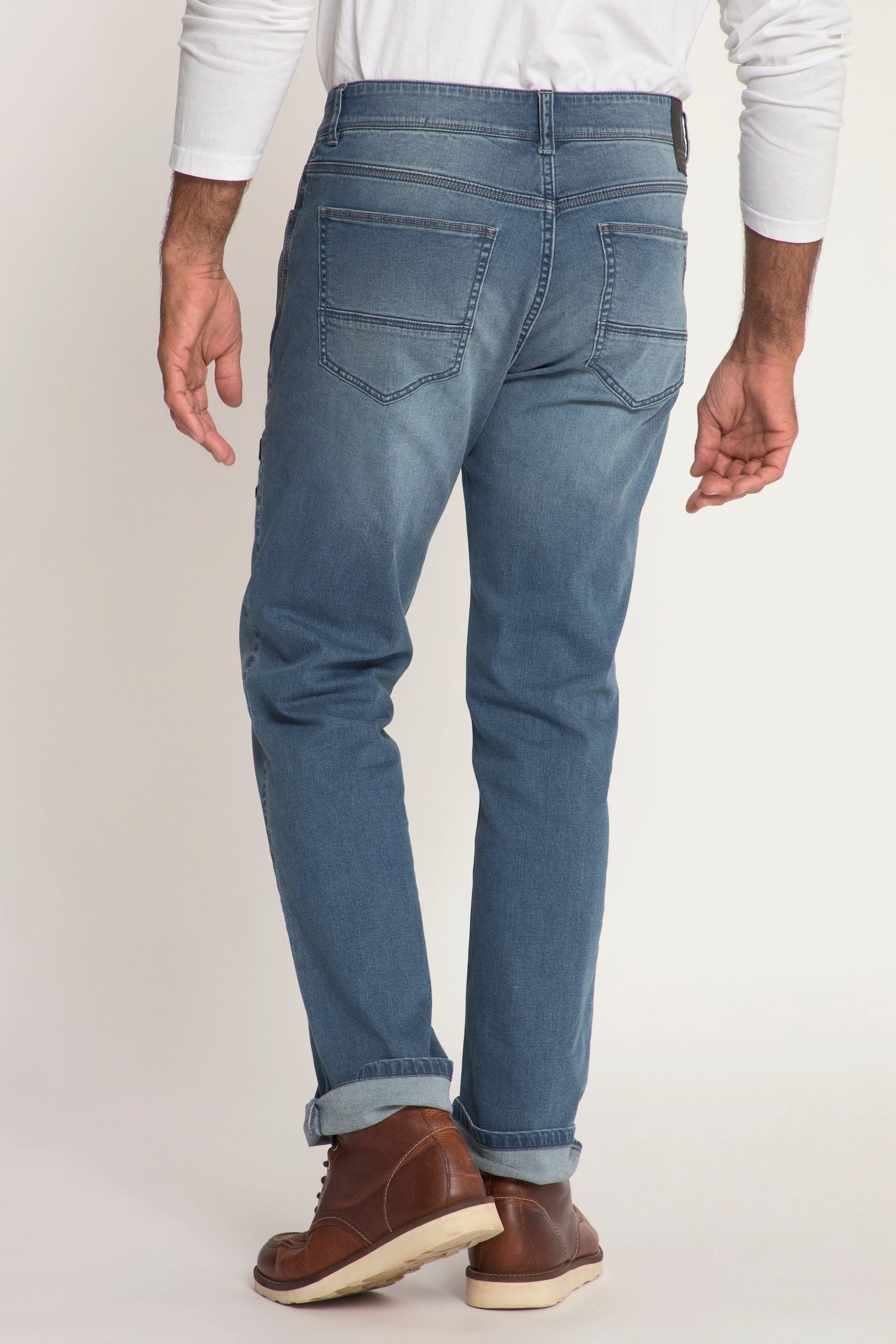 5-Pocket blue Bauchfit Cargohose Jeans JP1880 denim Regular Fit lightweight