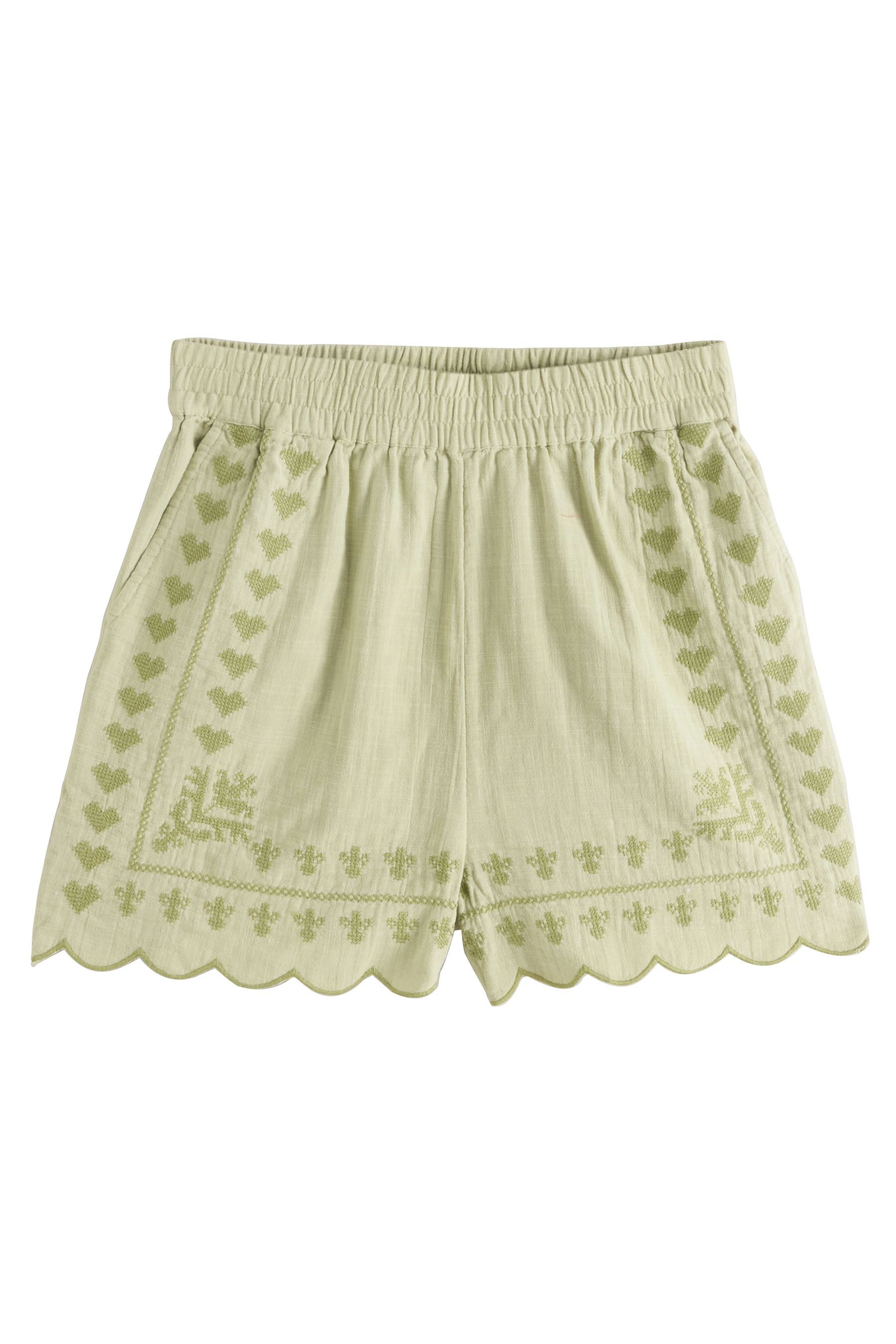 Next Shorts Shorts mit Kreuzstich aus günstig online kaufen