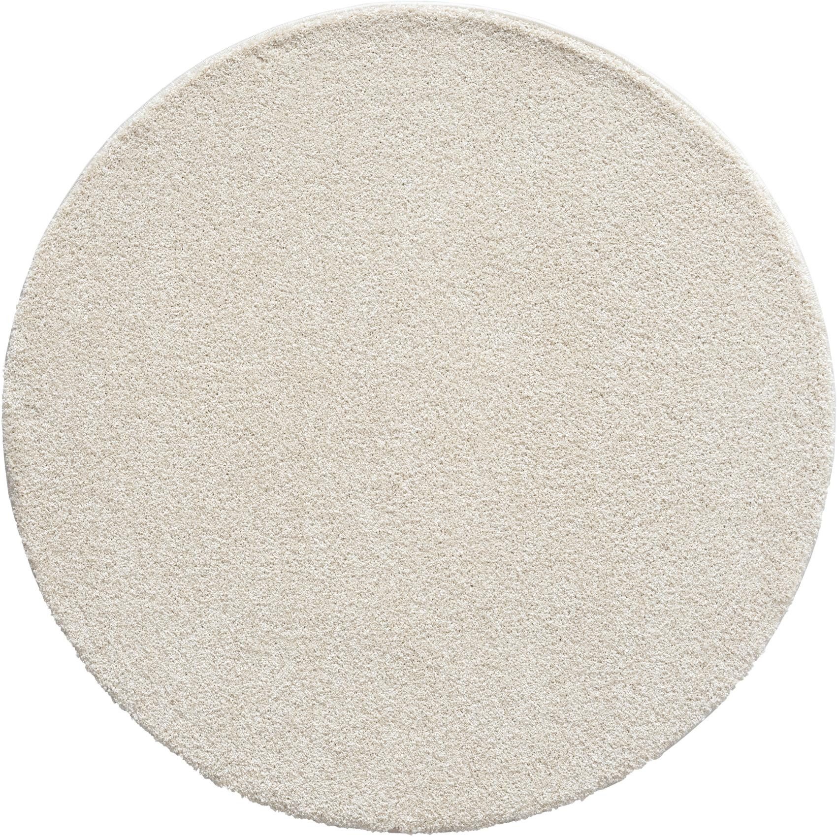 Floornovo Teppich Indoor Teppich Creme versch. Größen - rechteckig für alle Innenräume, rund, Trocken- und Feuchträume