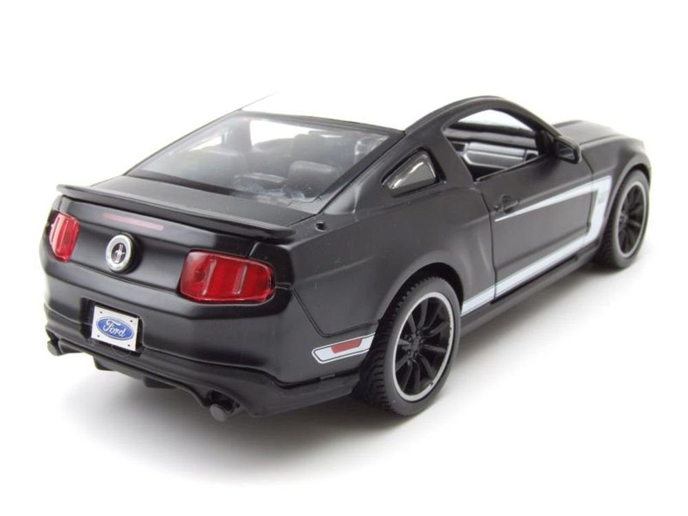 Maisto® Modellauto Ford Mustang Boss 302 matt schwarz, Maßstab 1:24